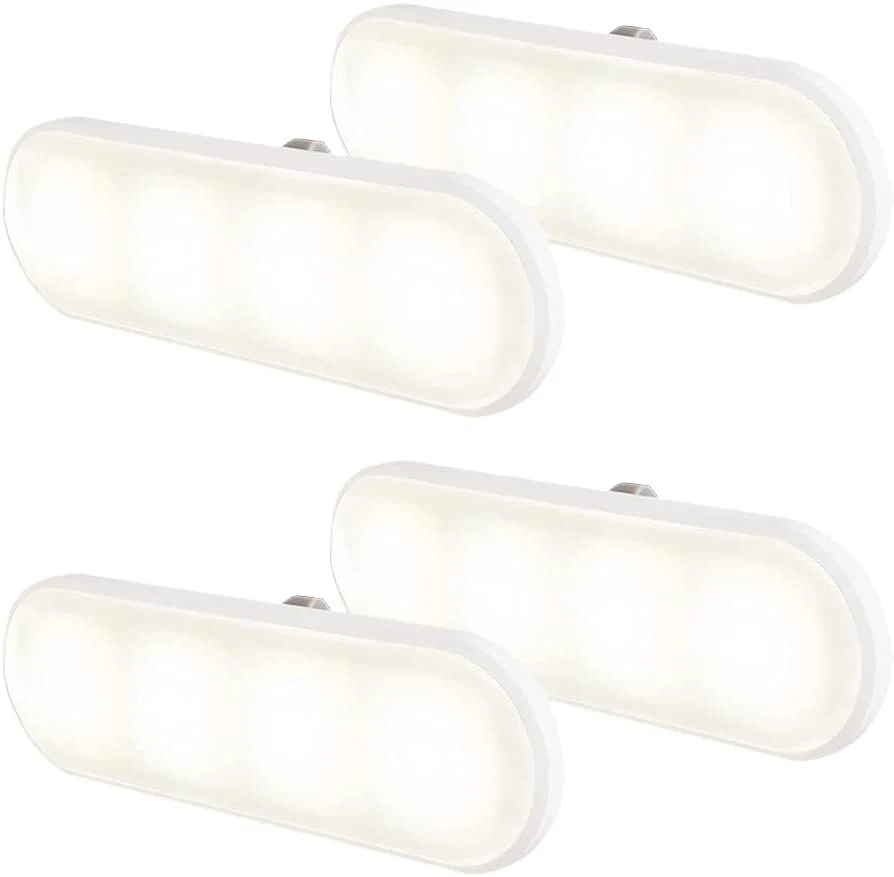 GE UltraBright Plug-In Automatic LED Light Bar, 4 Pack, White - Image 3