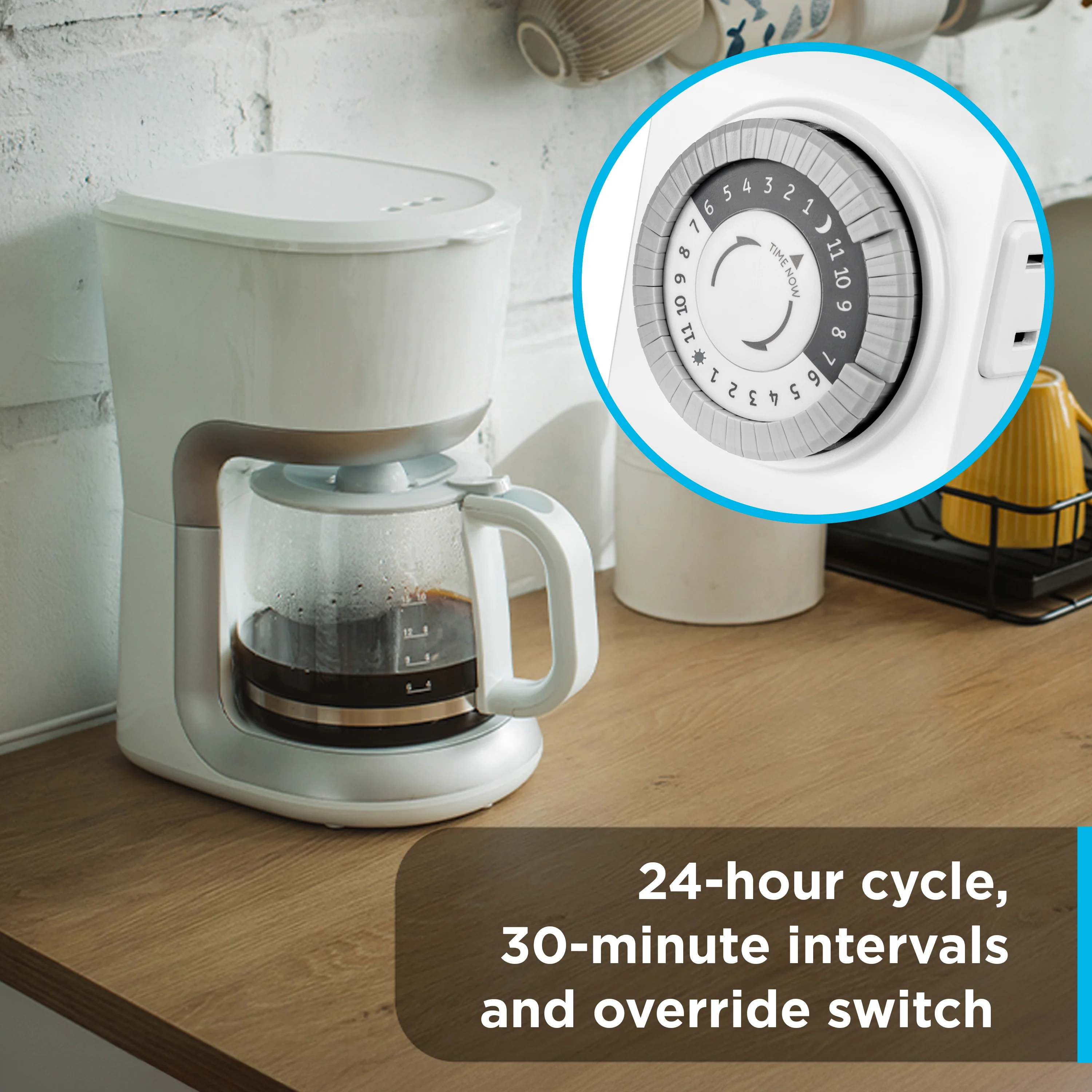 GE UltraPro 2-Outlet Plug-in Mechanical Timer - Image 5