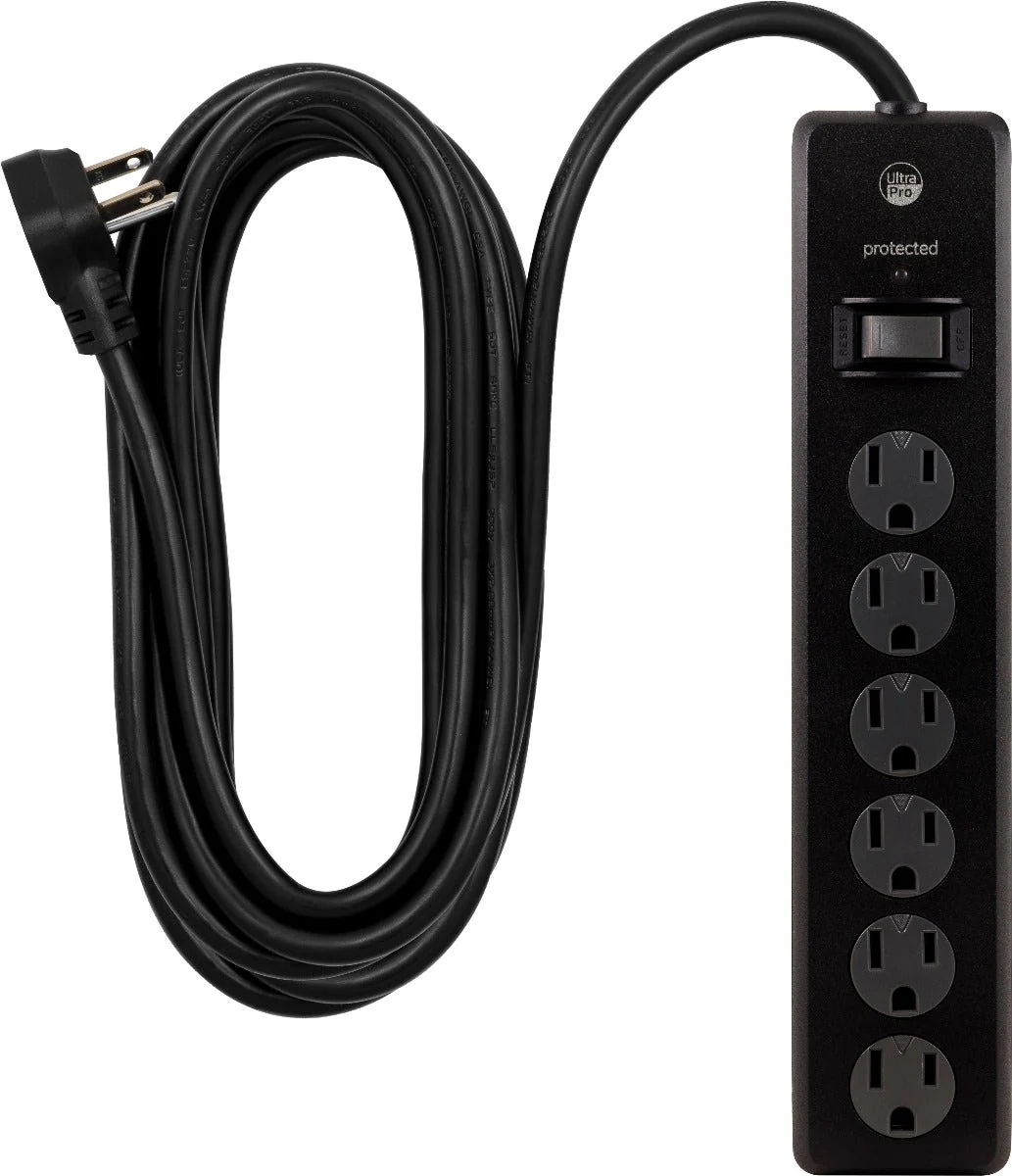 GE UltraPro 6-Outlet 20ft. Surge Protector, Black - Image 2