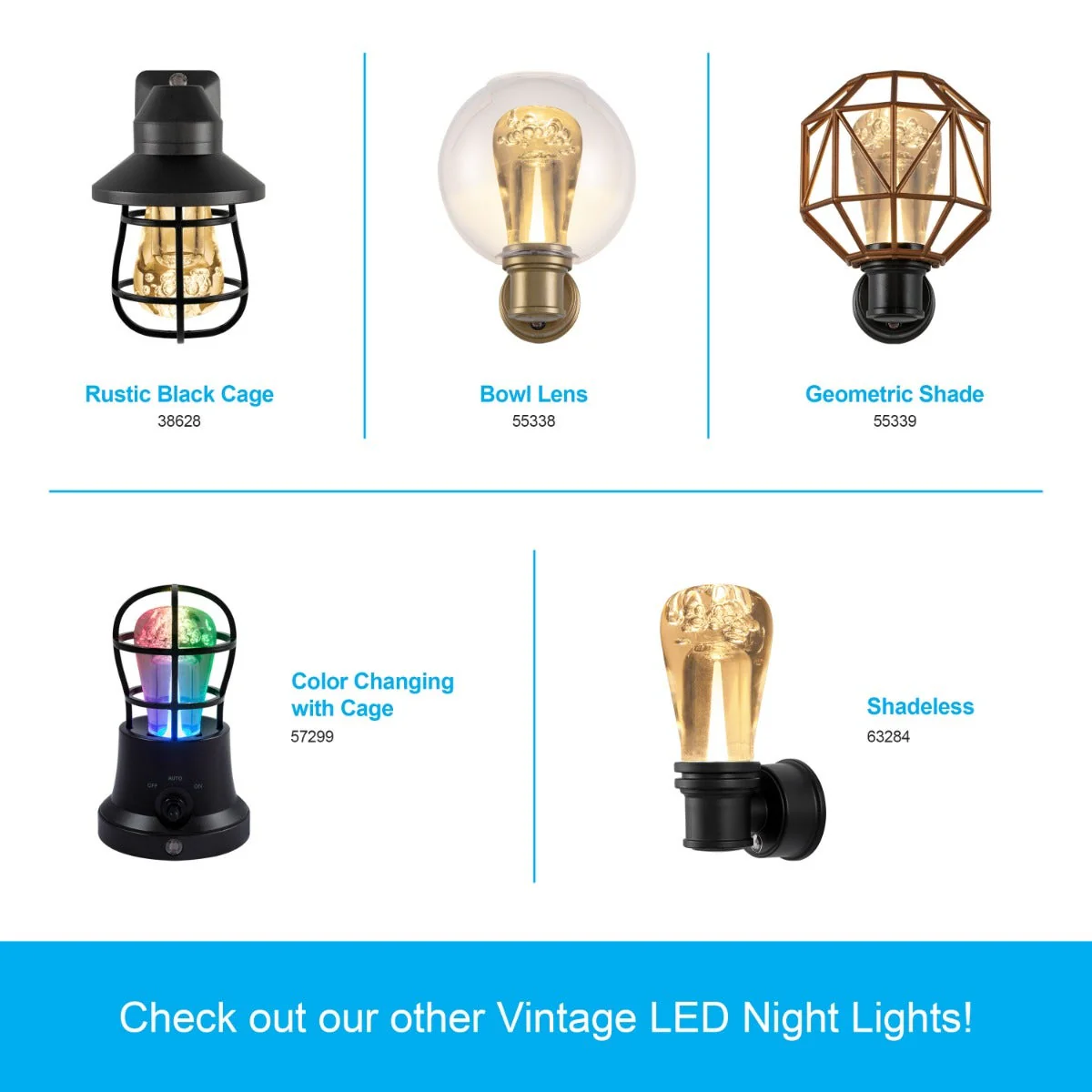 GE Vintage Light Sensing LED Night Light, 2 Pack, Black - Image 6