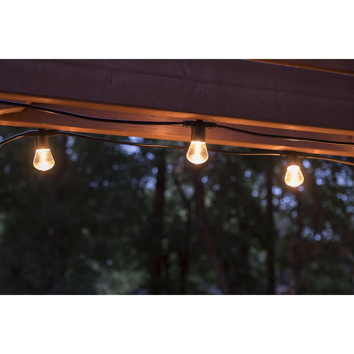 Lights by Night LED Bistro String Lights, 12 Bulbs, 24ft. Black Cord - Image 5
