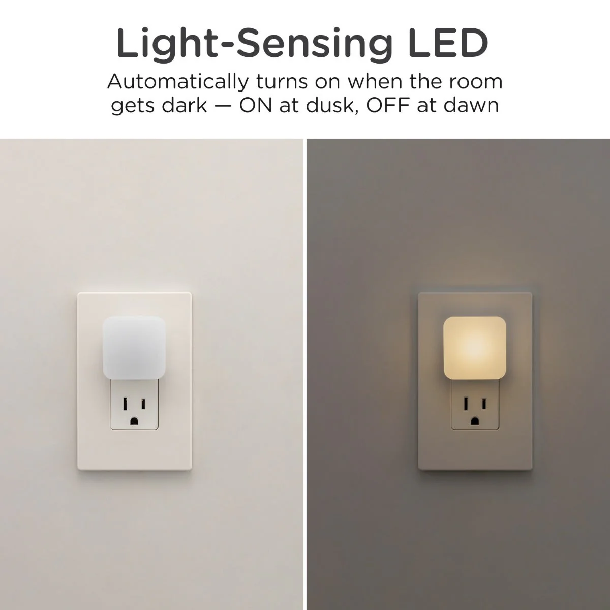 Lights by Night Square GLO Dot LED Night Light, White, 6 Pack - Image 3