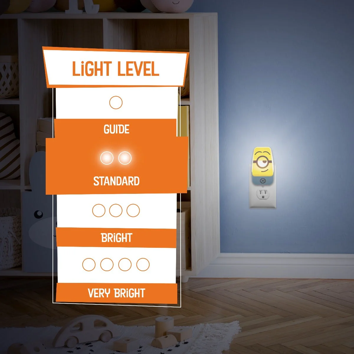 Minions Light Sensing LED Night Light, Yellow - Image 4