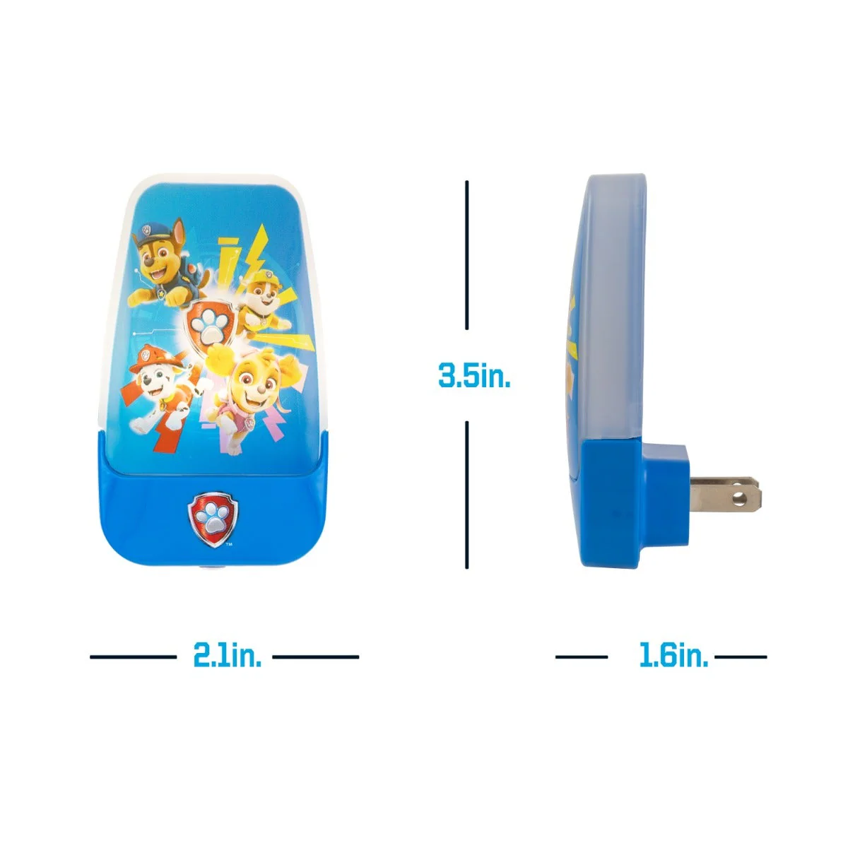 Nickelodeon Paw Patrol Light Sensing LED Night Light, Blue - Image 3