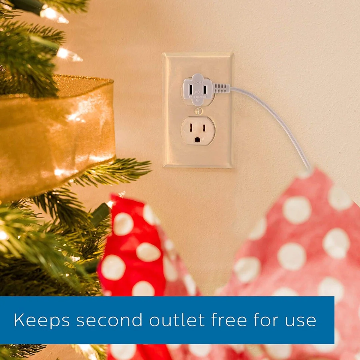 Philips 1-Outlet 9ft. Extension Cord with Foot Switch, White - Image 5