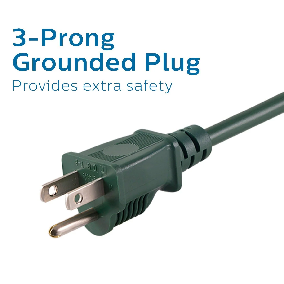 Philips 3-Outlet 25ft. Outdoor Extension Cord with Power Block, Green - Image 5