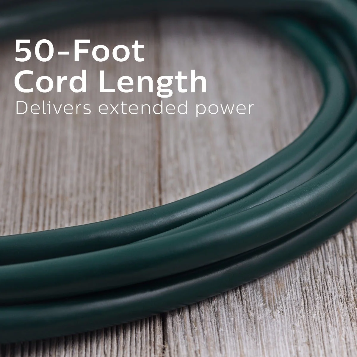 Philips 3-Outlet 25ft. Outdoor Extension Cord with Power Block, Green - Image 6