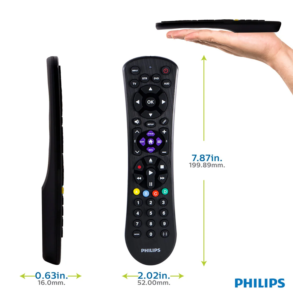Philips 4-Device Universal Remote, Black - Image 5