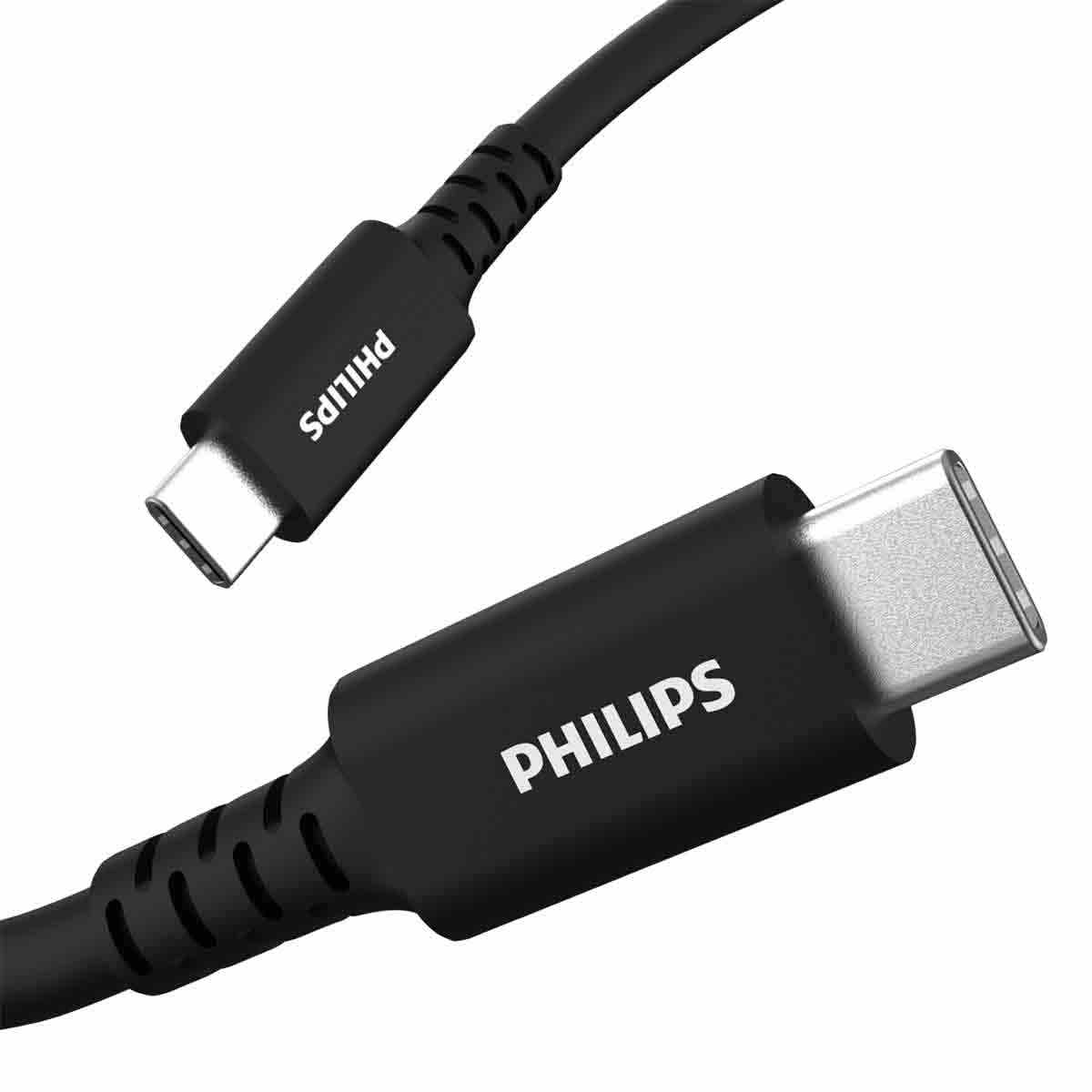Philips 6ft. USB-C Charging Cable, Black - Image 3