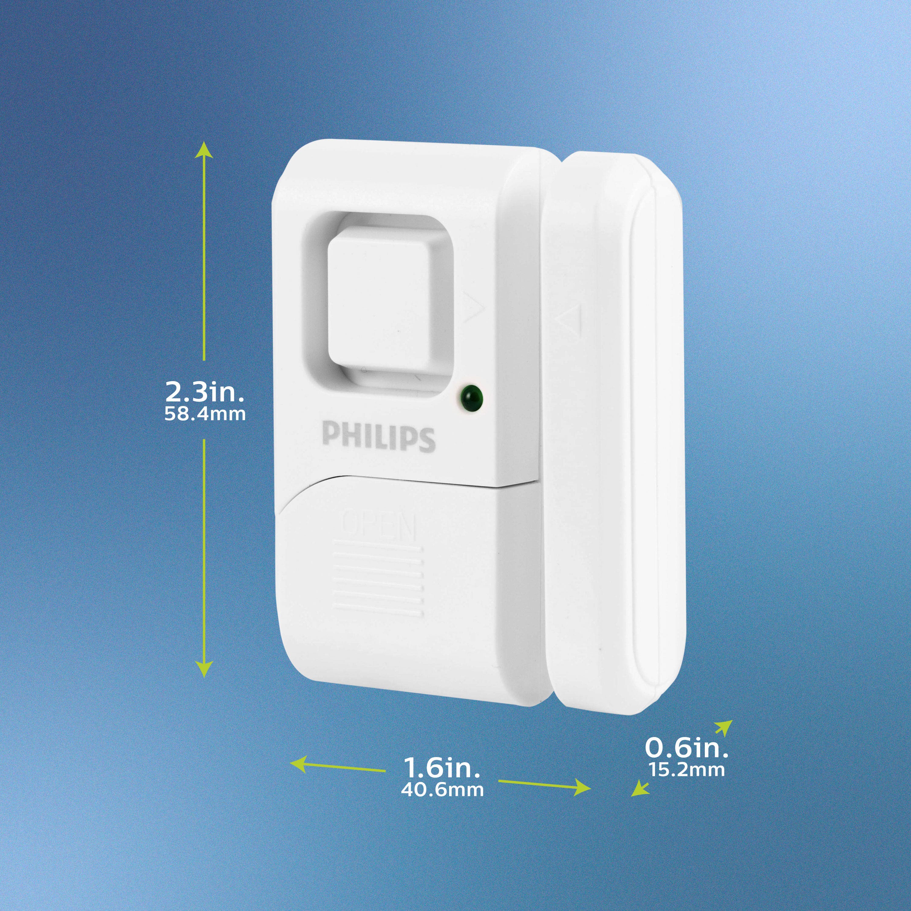 Philips Battery Operated Door Alarm, 2 Pack, White - Image 4