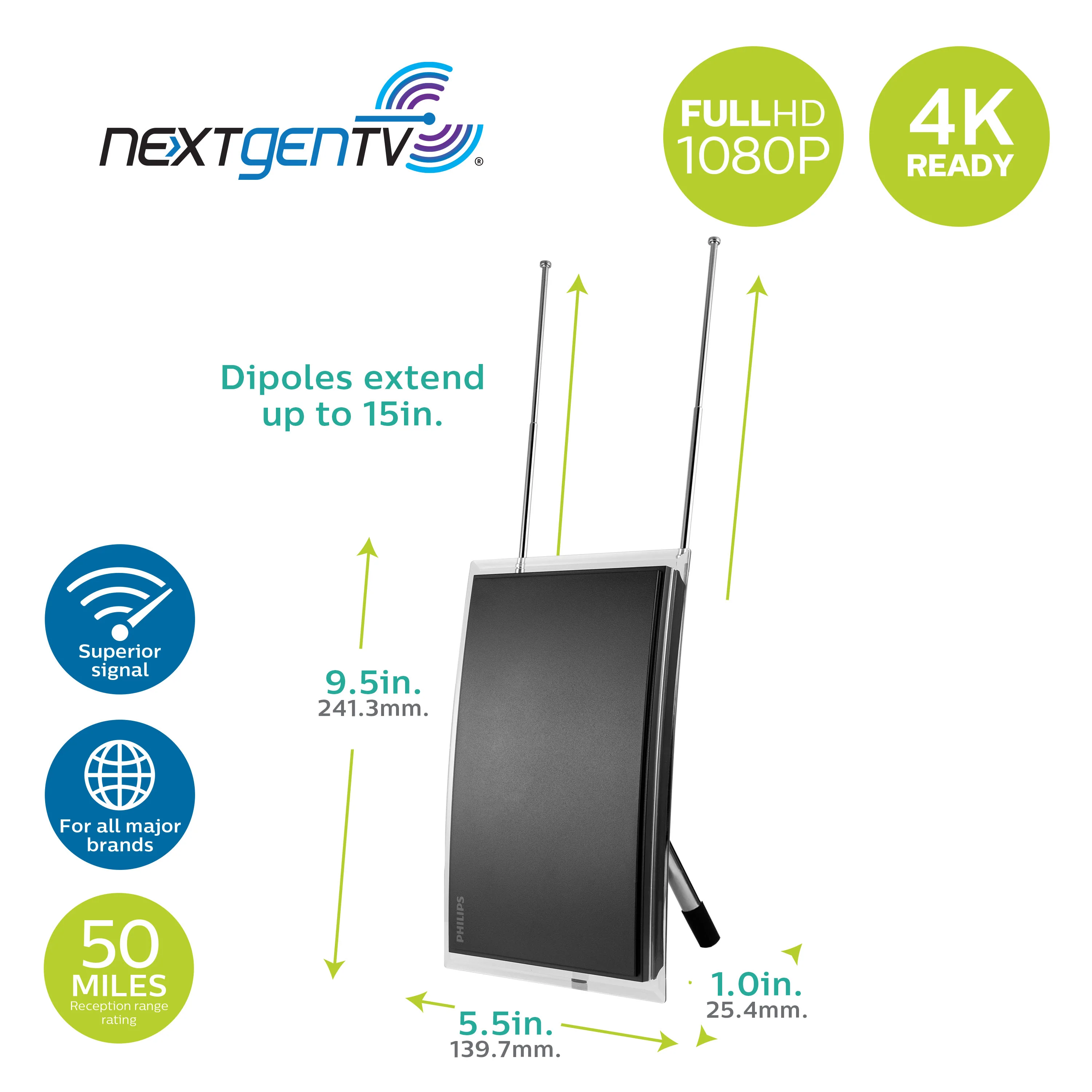 Philips Crystal HD Amplified Antenna - Image 3