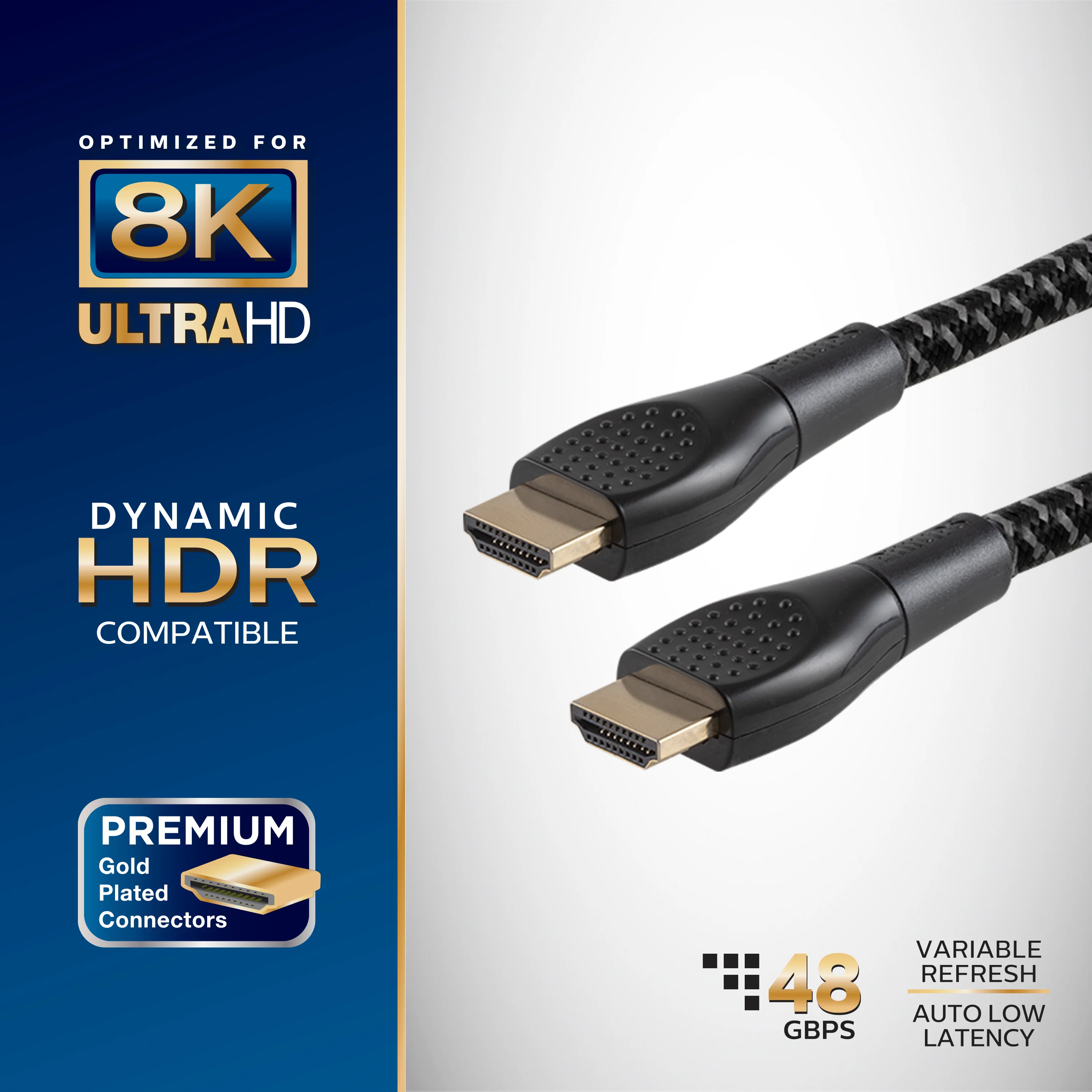 Philips Elite 8K Ultra High-Speed HDMI Cable, 10ft. - Image 2