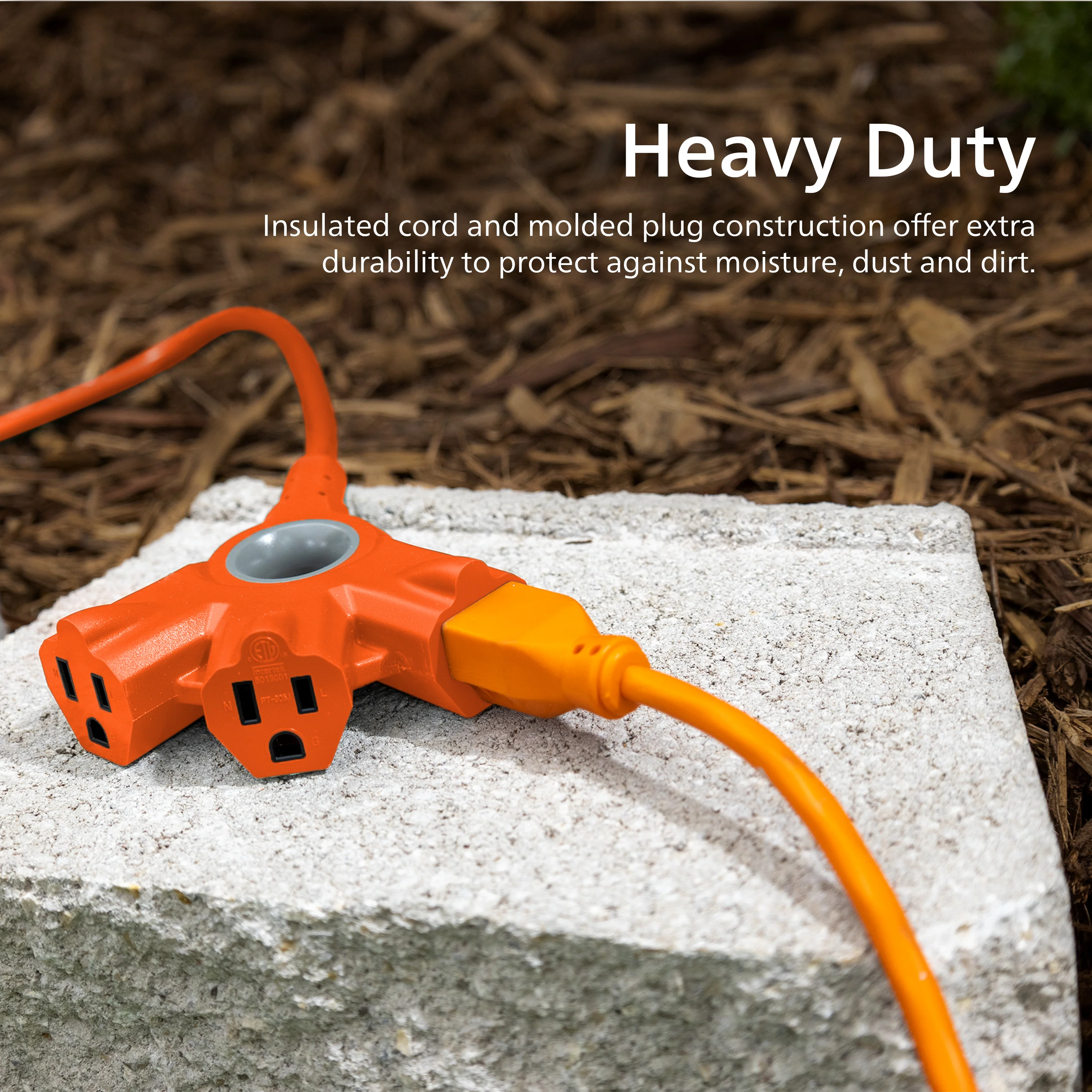 Philips EZGrip Outdoor Extension Cord, 50ft, Orange - Image 4