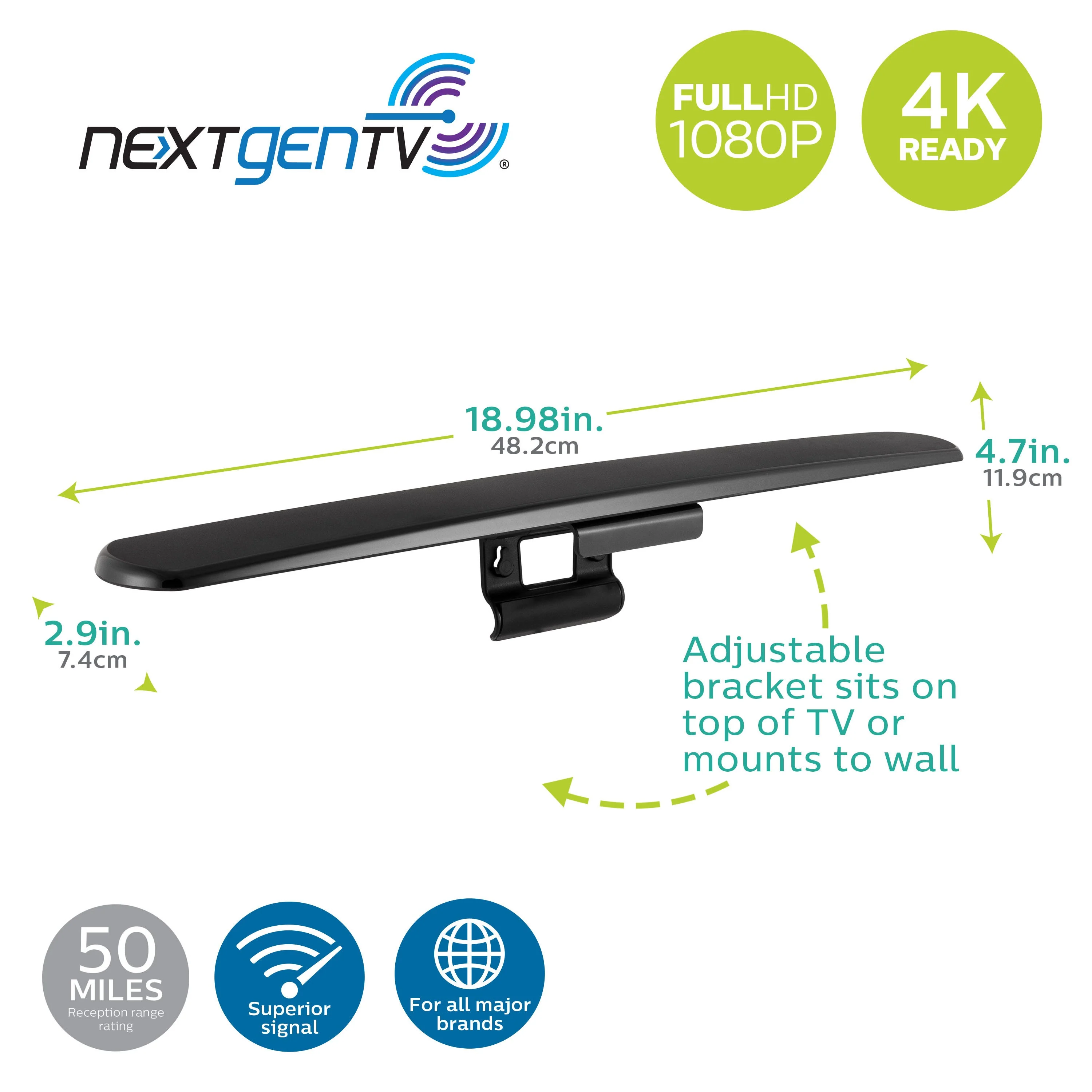 Philips Hover HD Amplified Antenna, Black - Image 3