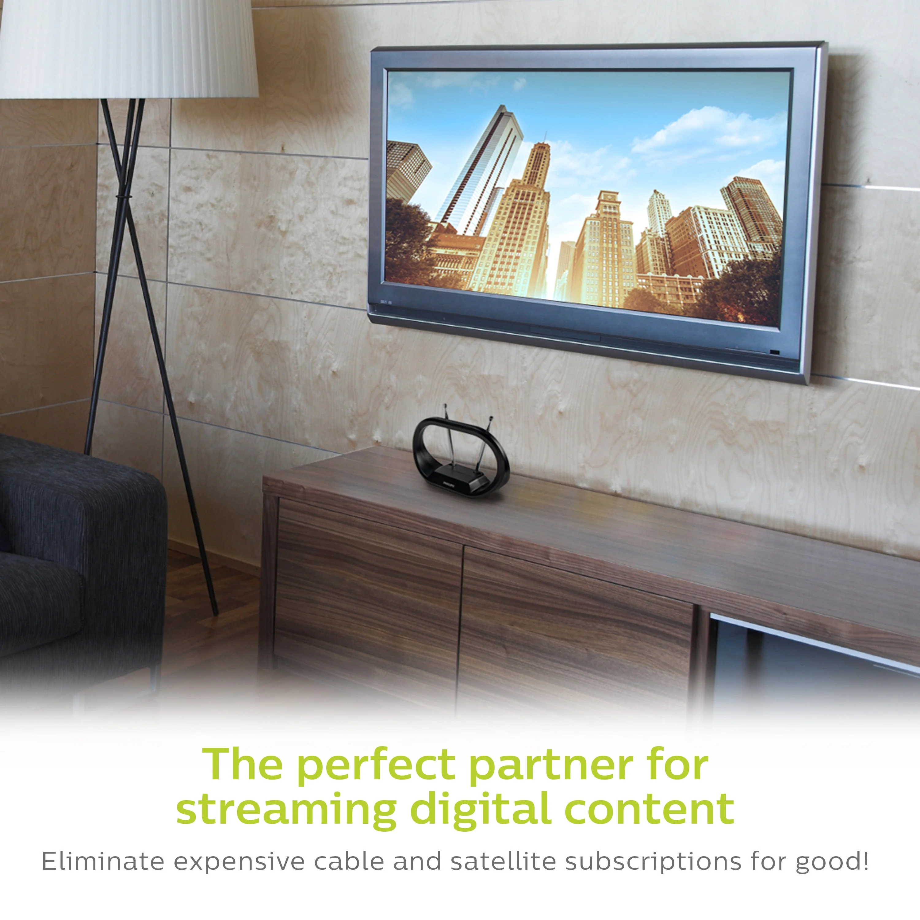 Philips Modern Loop HD Antenna, Black - Image 4