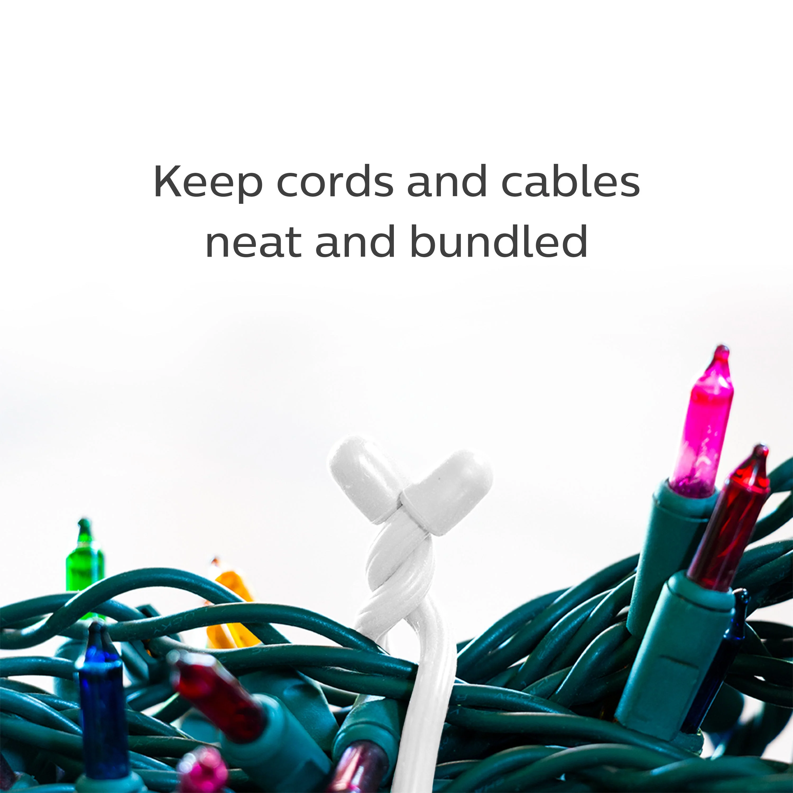 Philips Zip Ties, 7in. 6 Pack, Black and White - Image 5