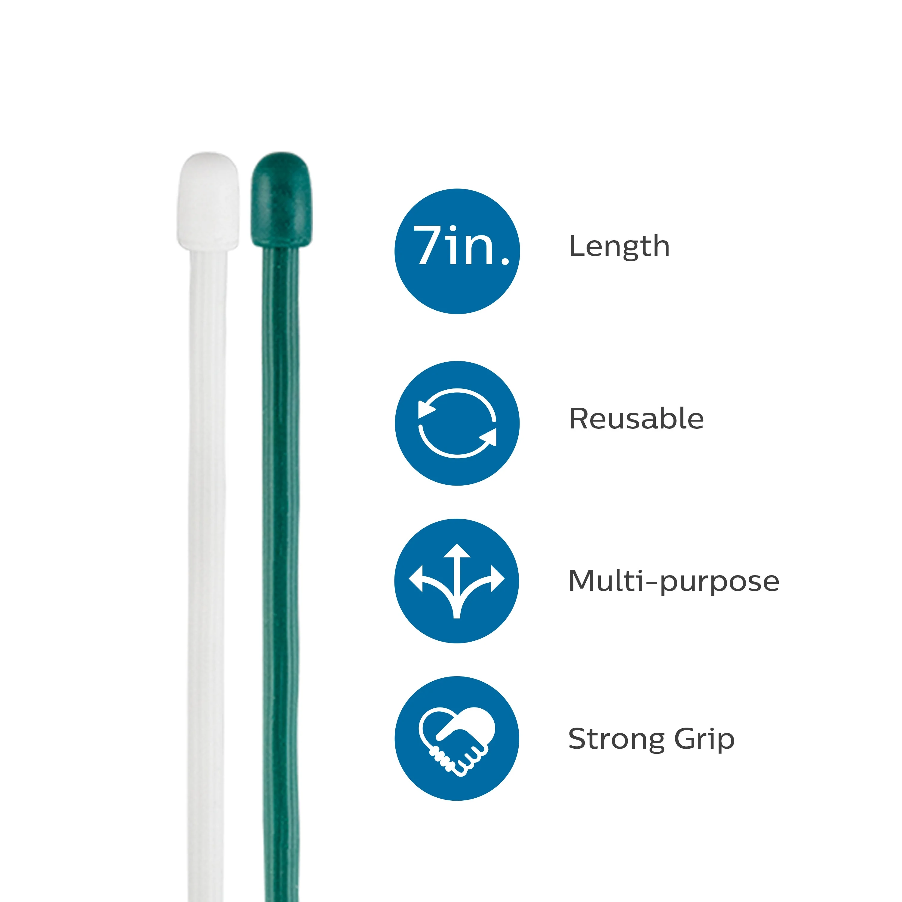 Philips Zip Ties, 7in. 6 Pack, Green and White - Image 4