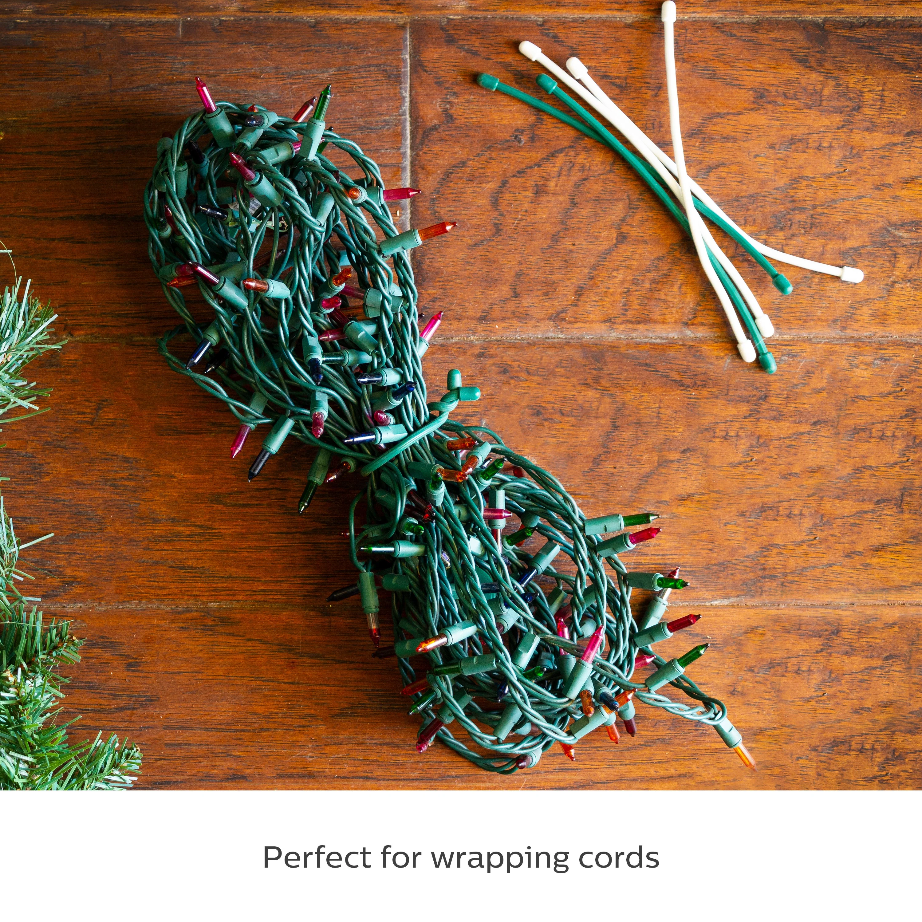 Philips Zip Ties, 7in. 6 Pack, Green and White - Image 5