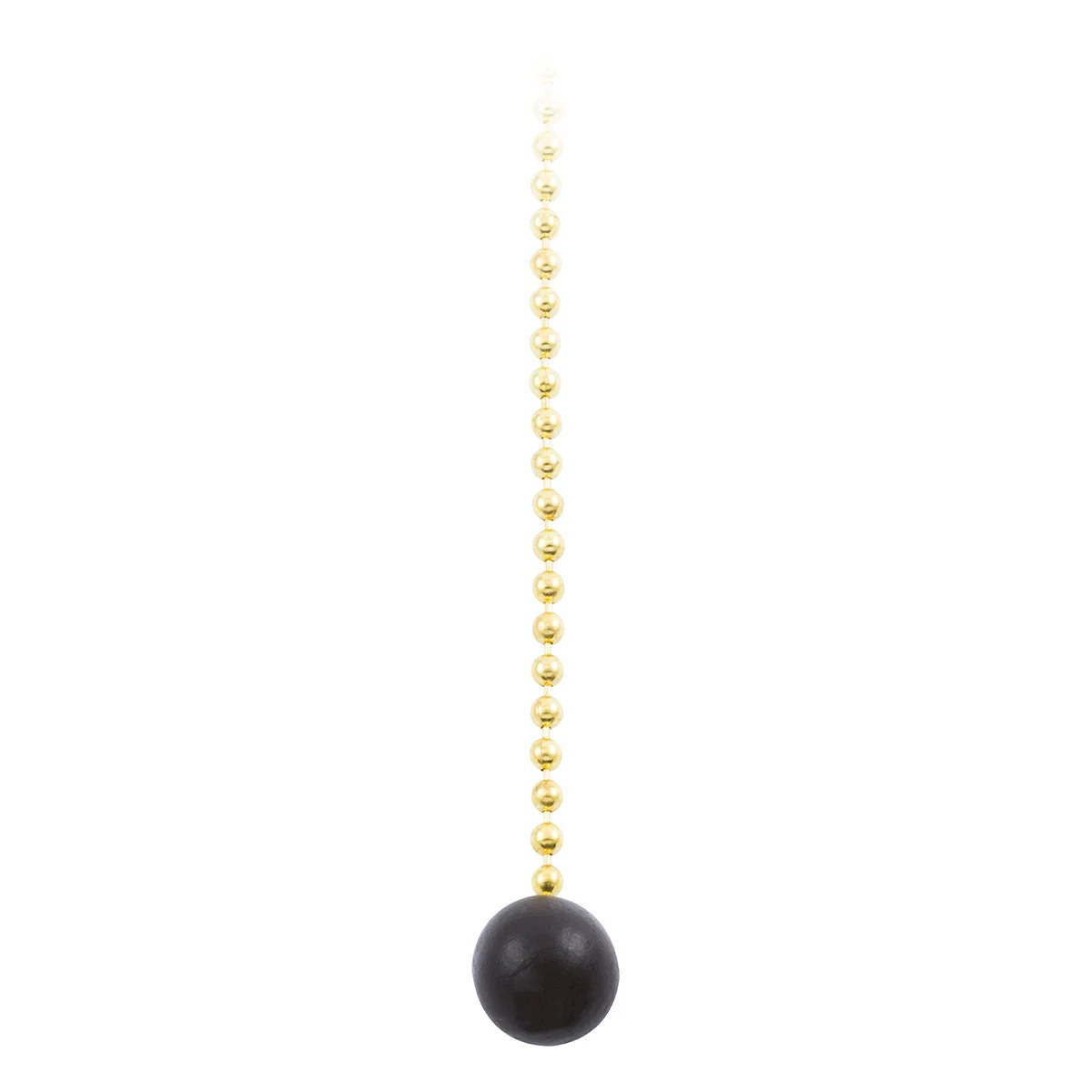 Power Gear 3 ft. Beaded Chain with Wooden Ball, Brass - Image 3