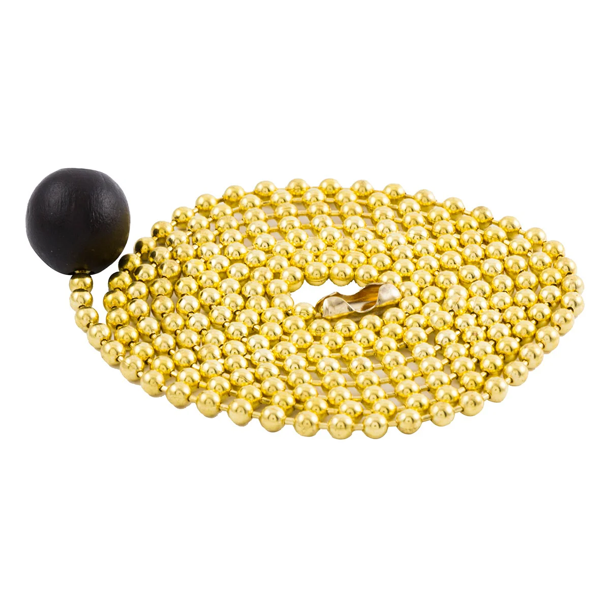 Power Gear 3 ft. Beaded Chain with Wooden Ball, Brass - Image 4