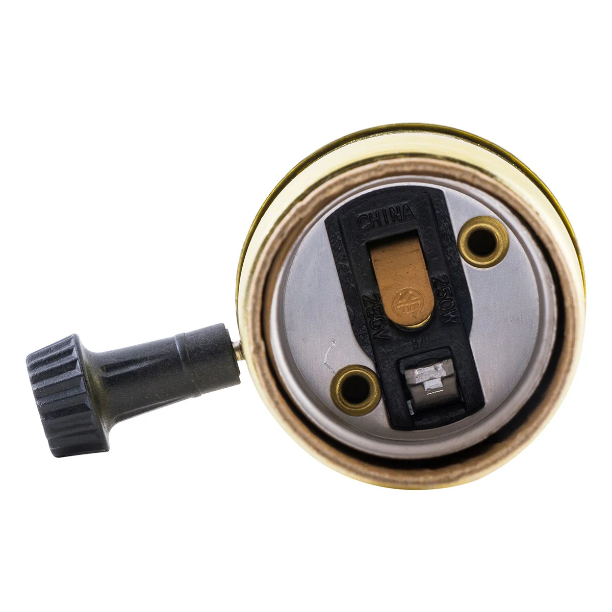 Power Gear 3-Way Lamp Socket, Brass - Image 5