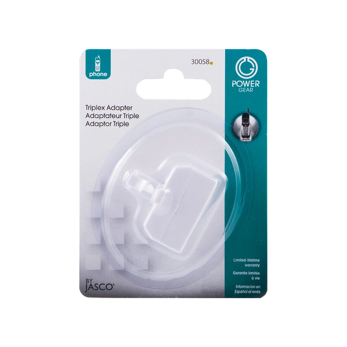 Power Gear 6-Wire White Triplex Adapter - Image 6