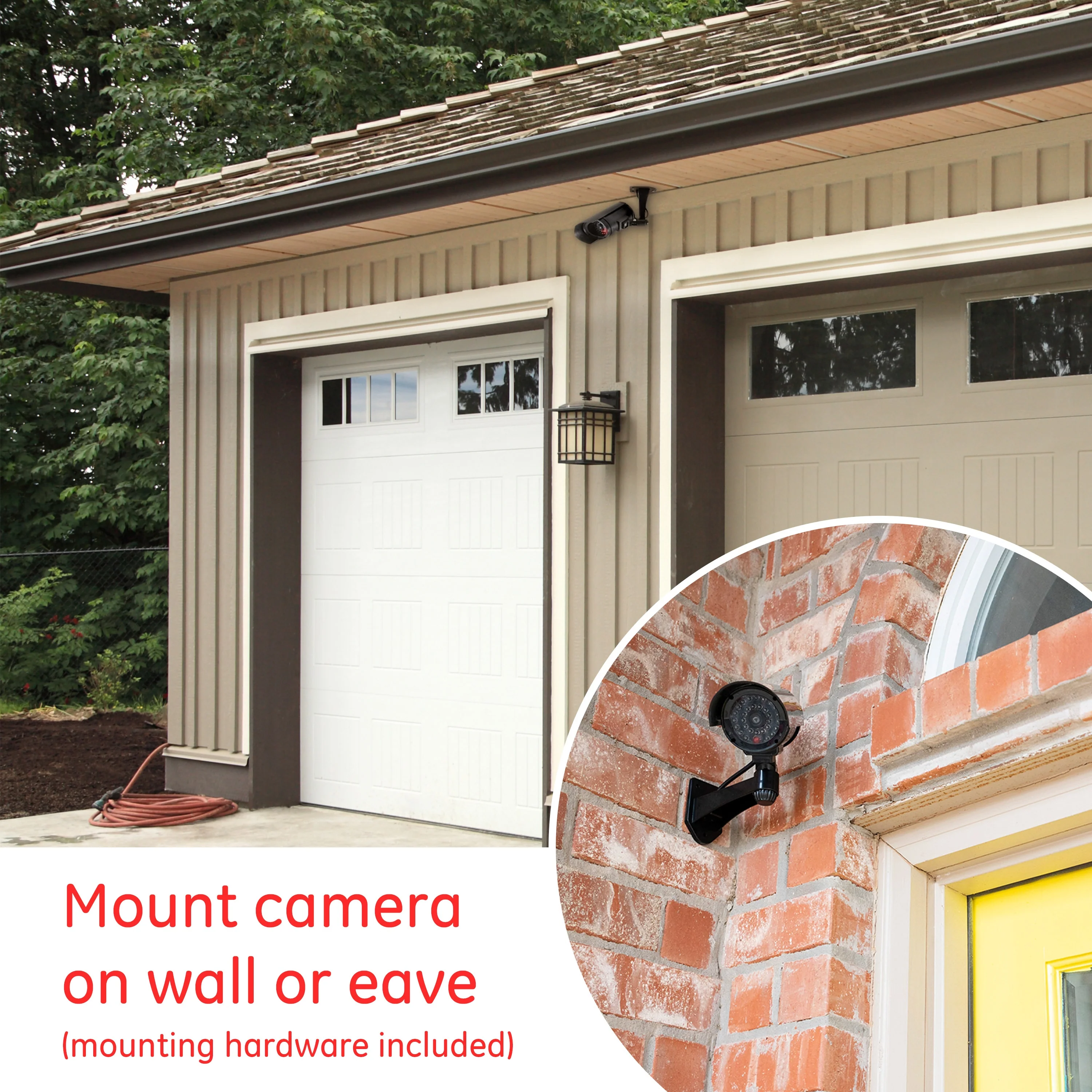Power Gear Battery-Operated Decoy Security Bullet Camera with Red Indicator LED, Black - Image 5