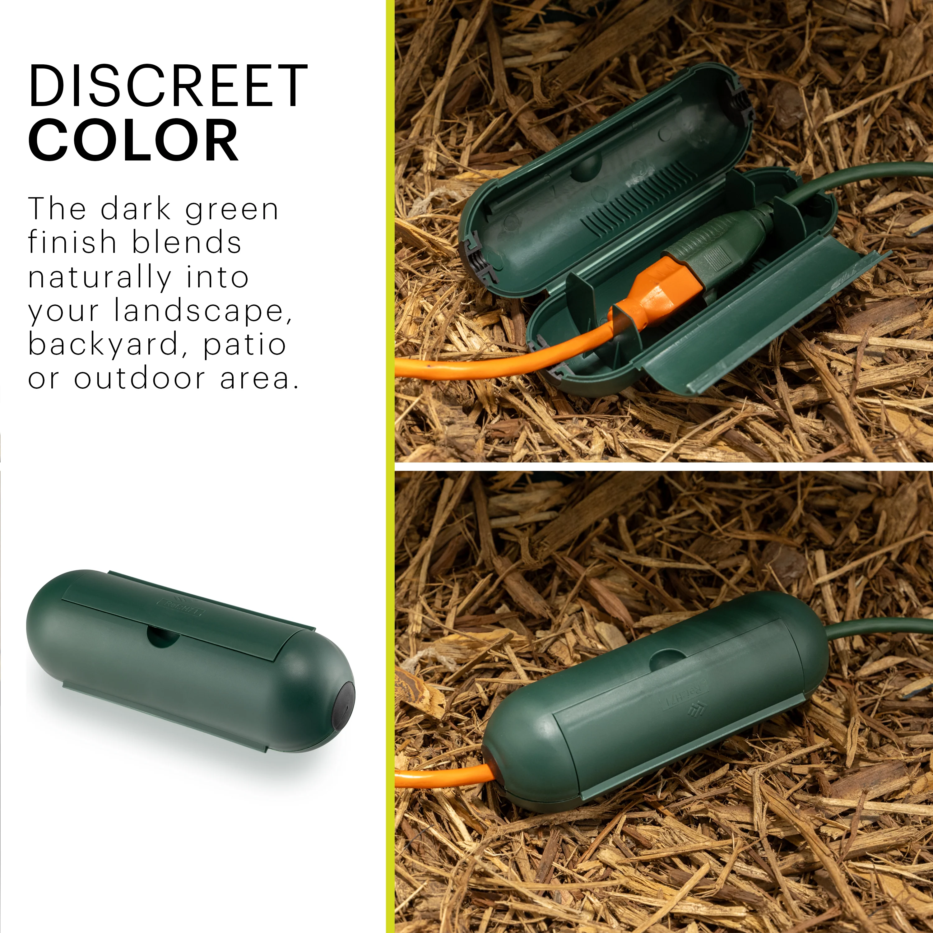 Power Gear Outdoor Cord Cover, Green - Image 3