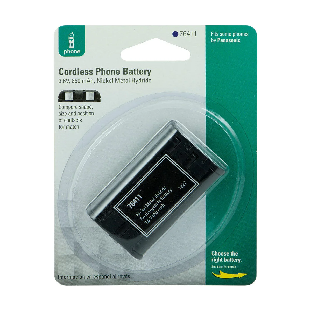 Power Gear Rechargeable Cordless Phone Battery, 3.6V, 850 mAh - Image 3