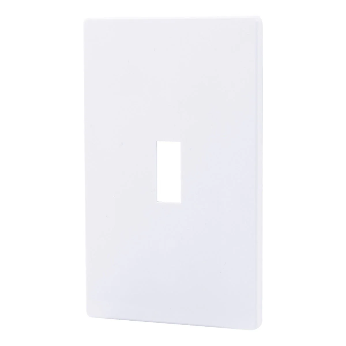 Power Gear Single Toggle Screwless Wall Plate, White