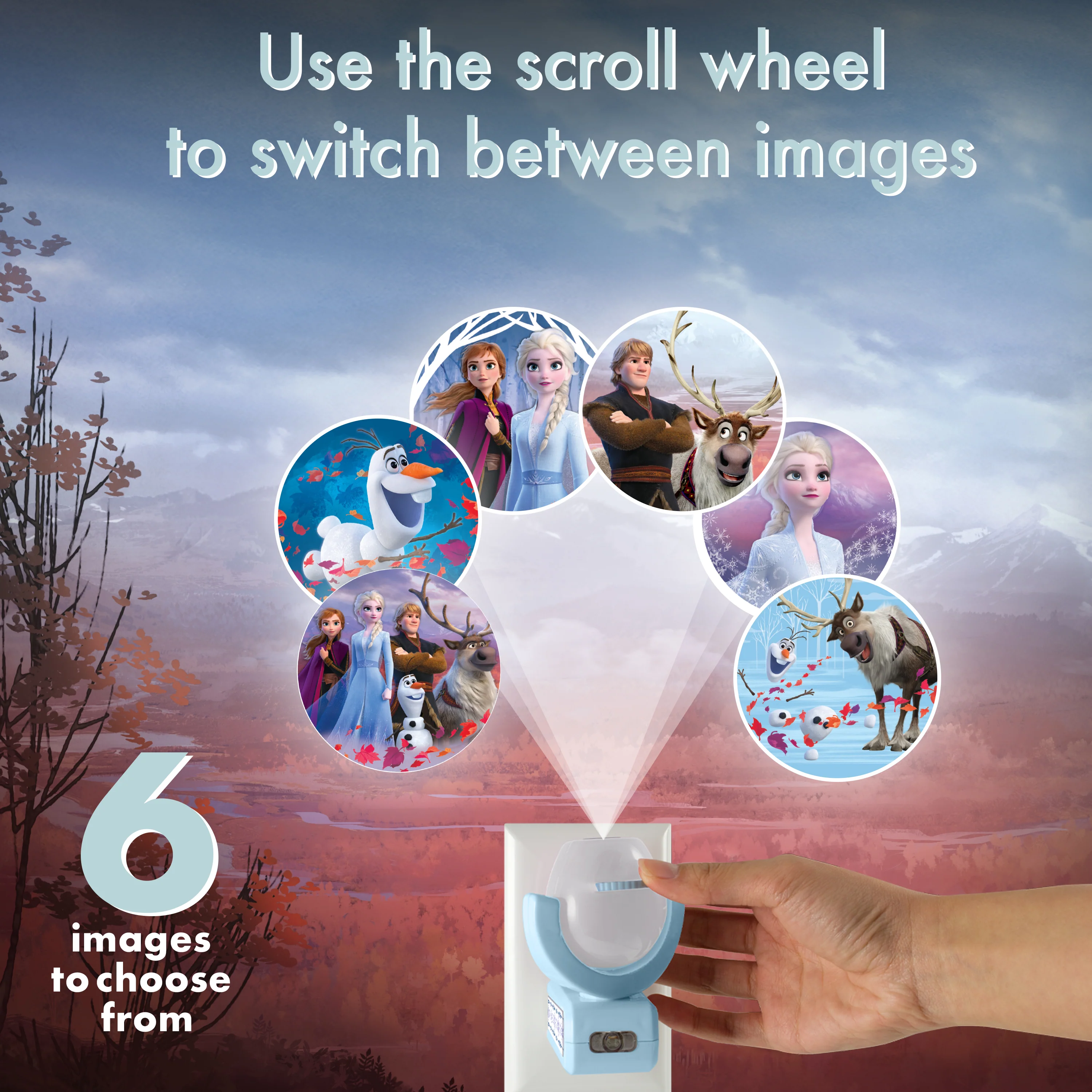Projectables Disney Frozen 2 LED Projector Night Light - Image 2