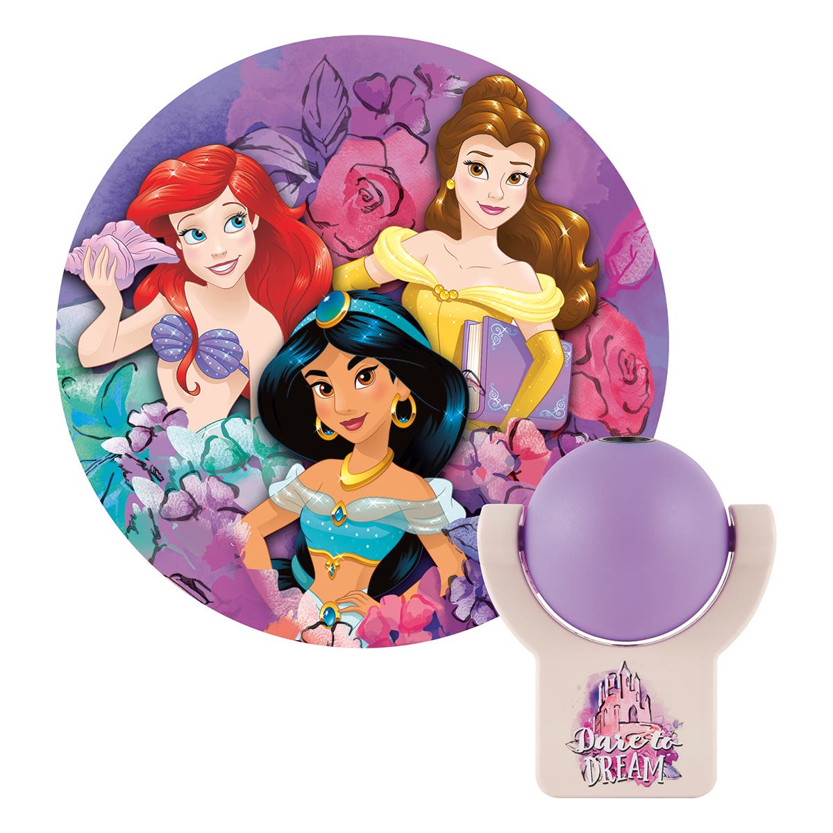 Projectables Disney Princess Light Sensing LED Night Light, Pink - Image 2