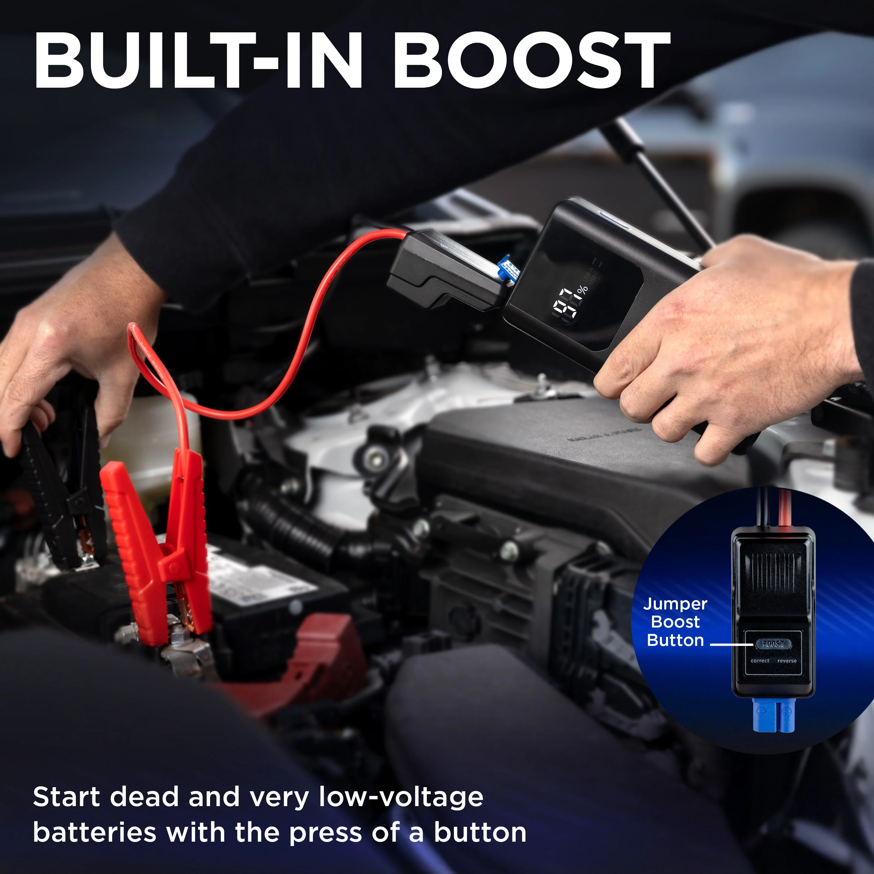 Strauto Emergency Jump Starter, Black - Image 7