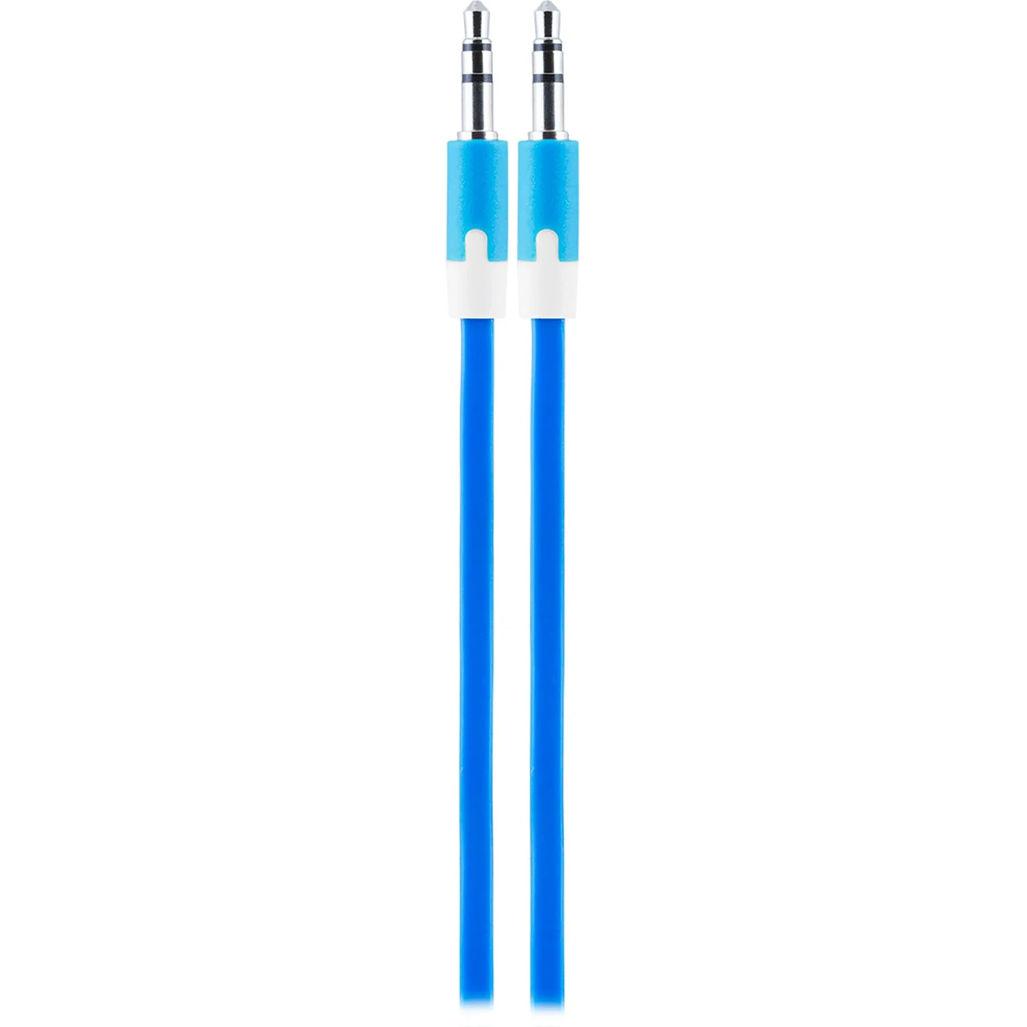 Uber 3ft. 3.5mm Auxiliary Audio Cable, Blue/White - Image 2