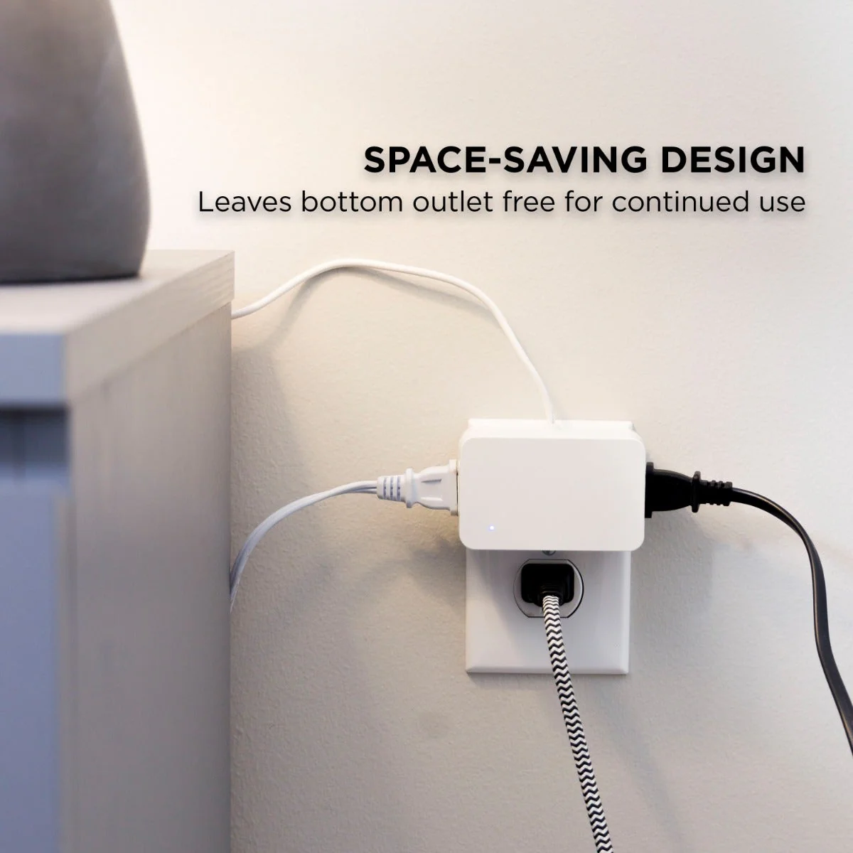 UltraPro 2-Outlet Indoor On/Off Dimmable Lighting Control with Tether, White - Image 7