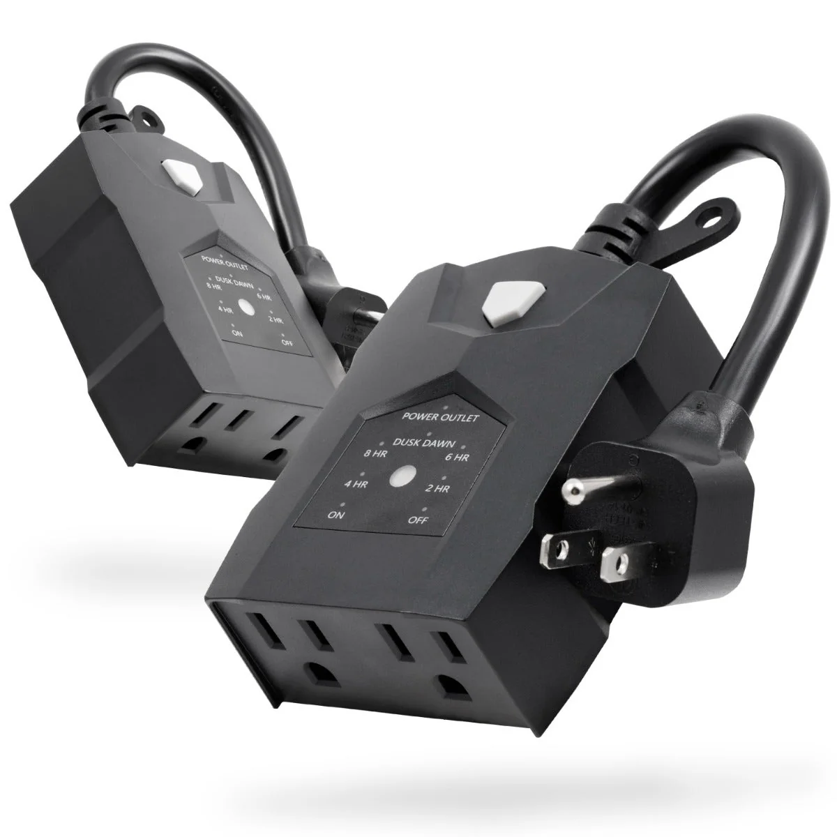 UltraPro 2-Outlet Outdoor Digital Countdown Timer, 2 Pack