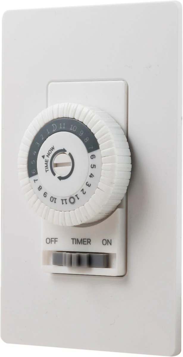 UltraPro 24-Hour Mechanical In-Wall Timer, White - Image 8