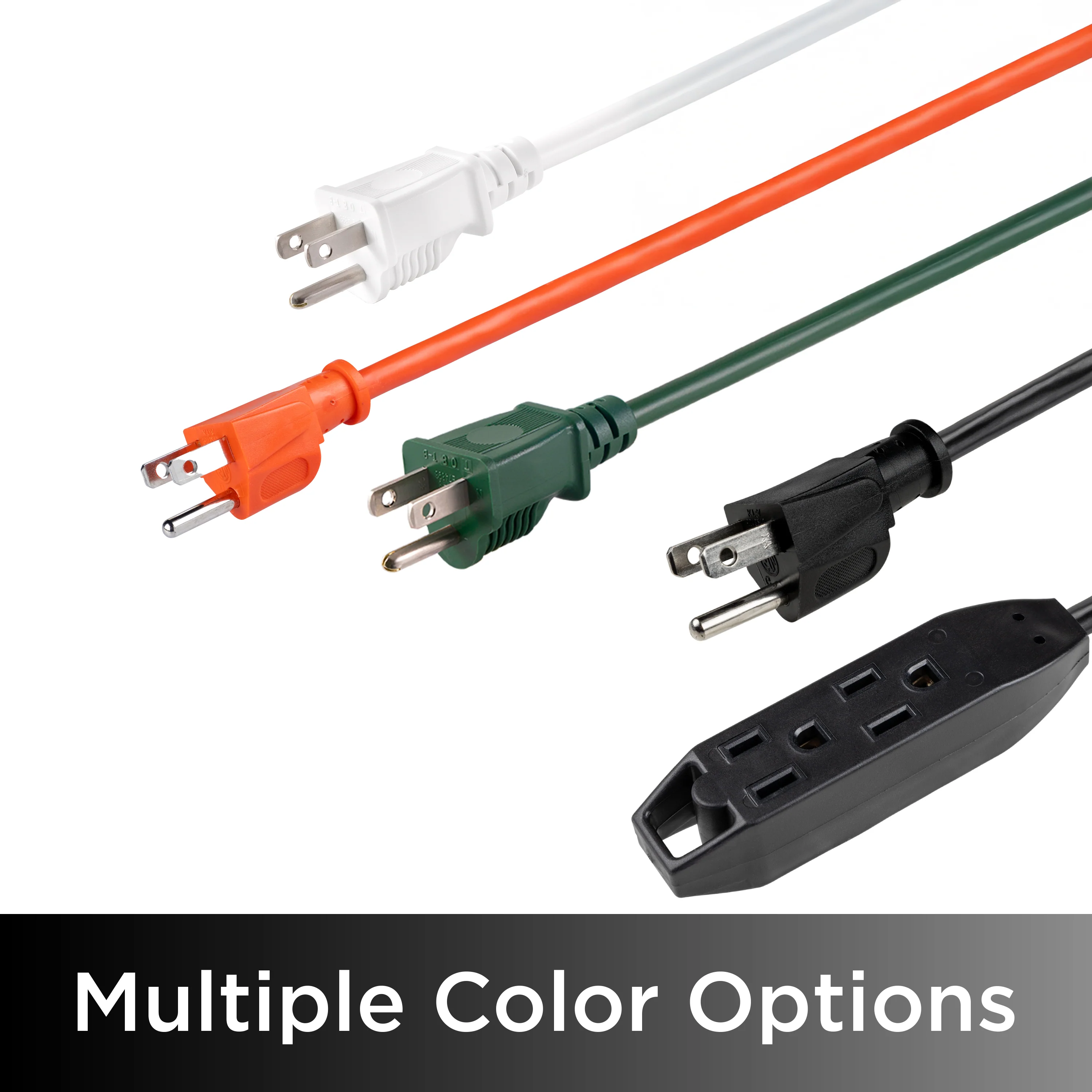 UltraPro 25ft. 3-Outlet Grounded Extension Cord, 2 Pack, Black - Image 5
