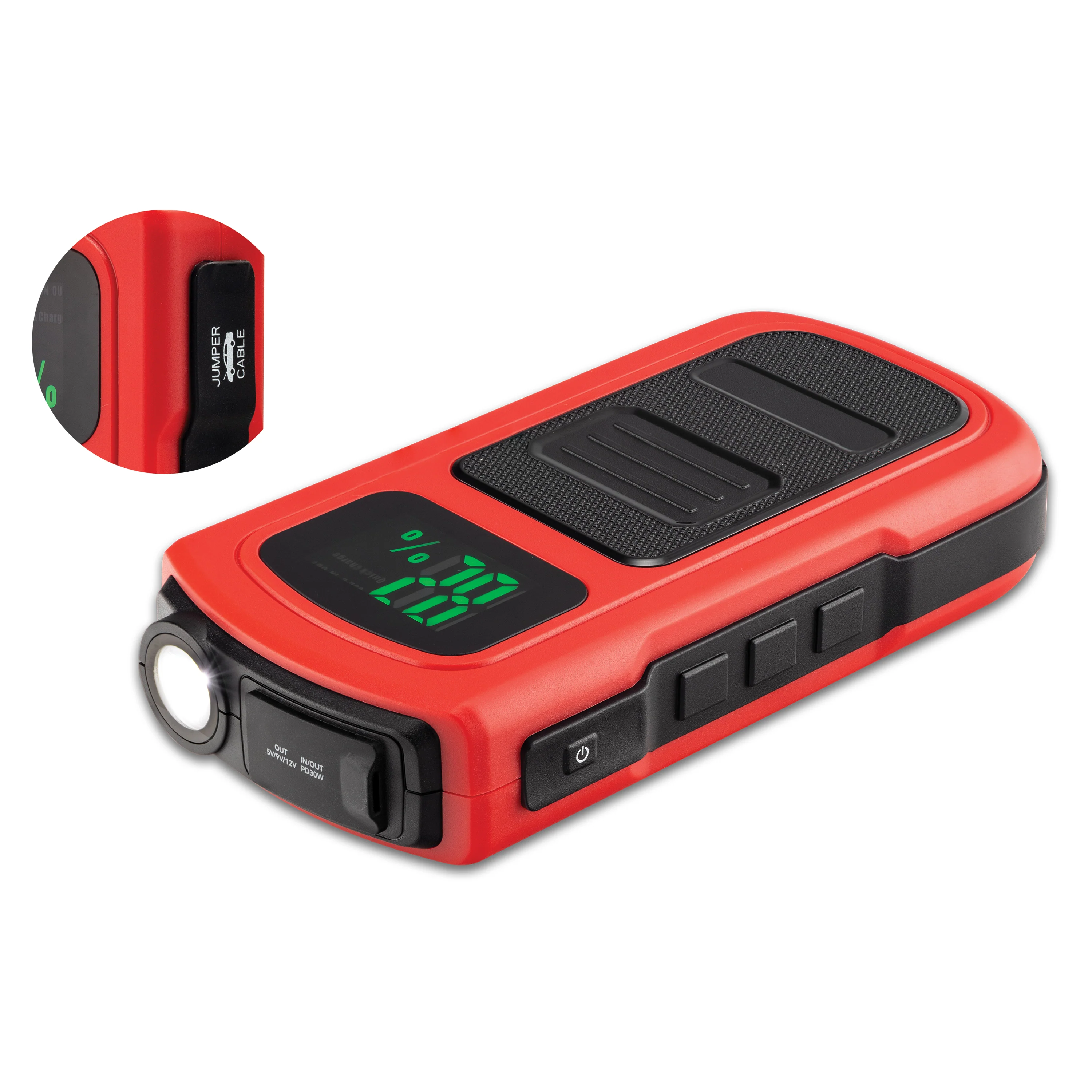 UltraPro Elite Portable Jump Starter, 8000mAh, 800A peak, USB-C, USB-A ports - Image 4