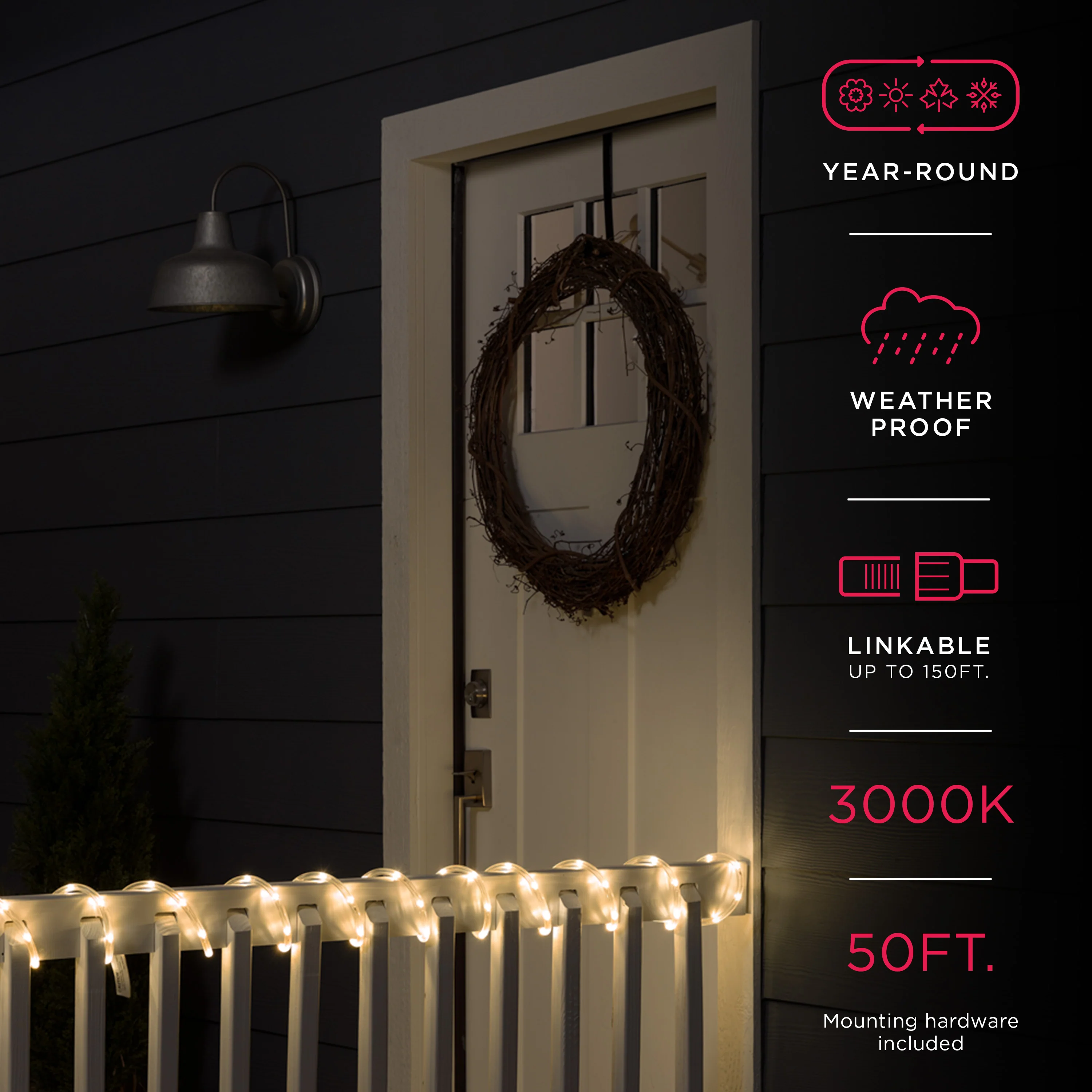 UltraPro Escape LED Rope Light, 50ft - Image 3