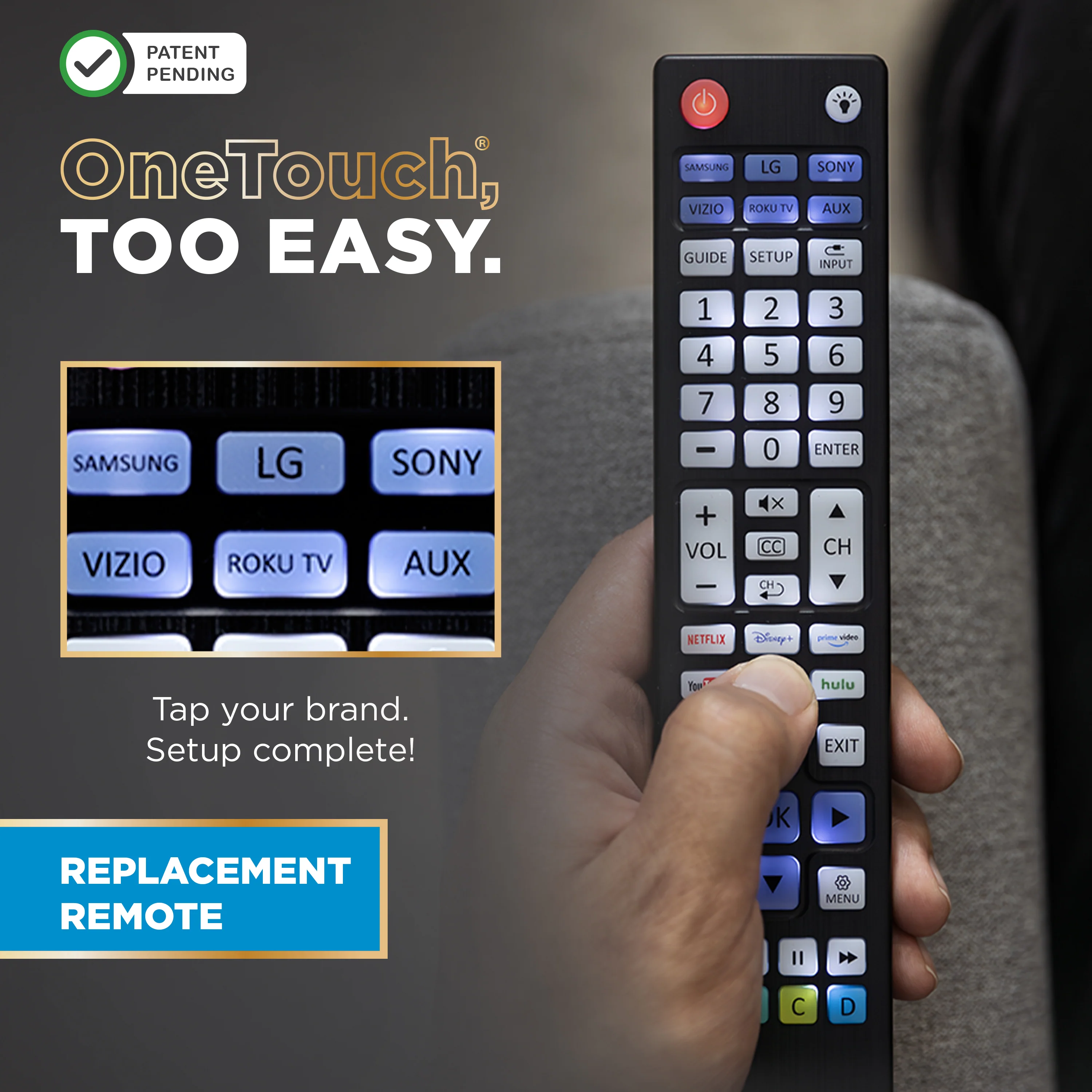 UltraPro One-Touch Replacement Remote, Backlit - Image 3