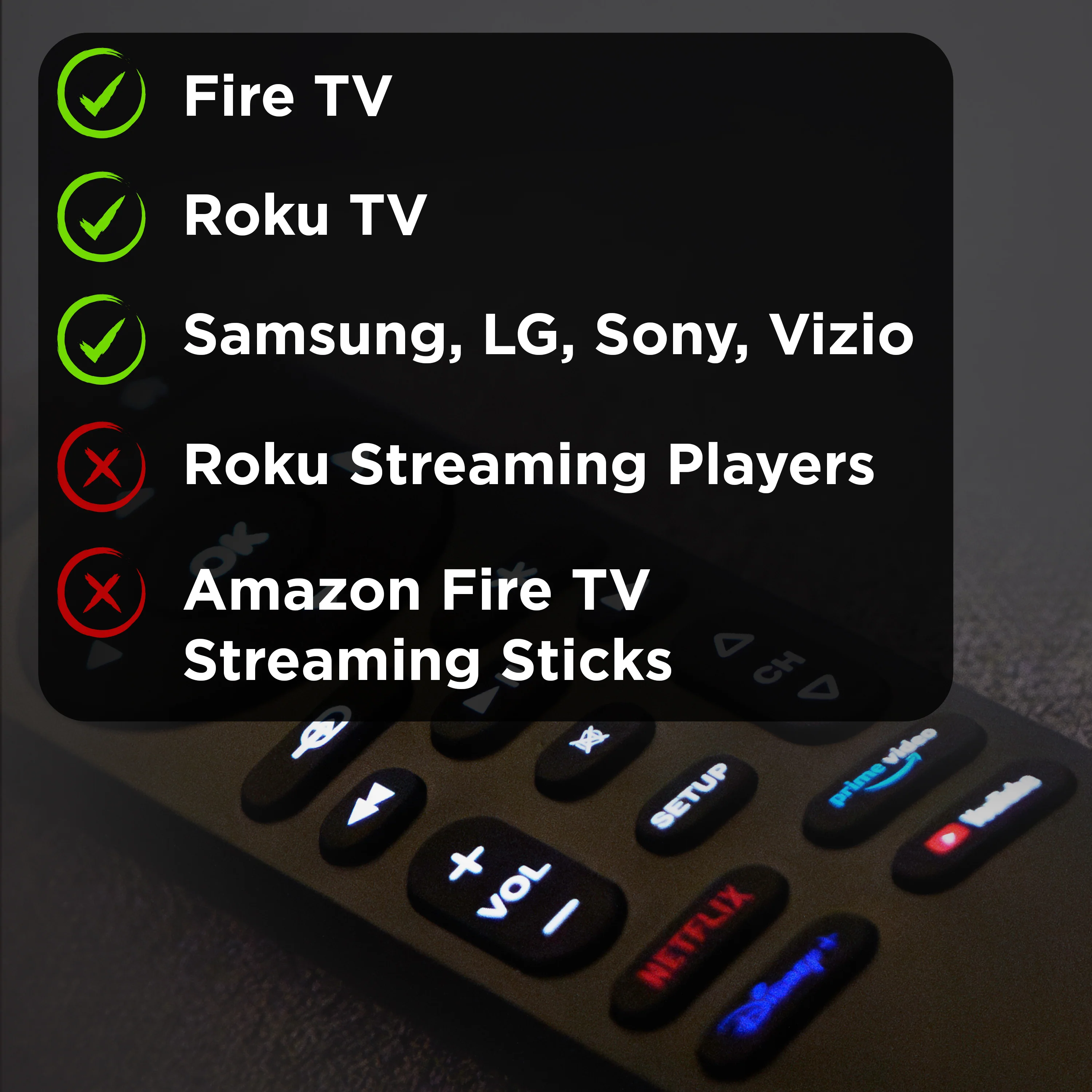 UltraPro OneTouch Streaming Replacement Remote for Smart TVs, Backlit - Image 8