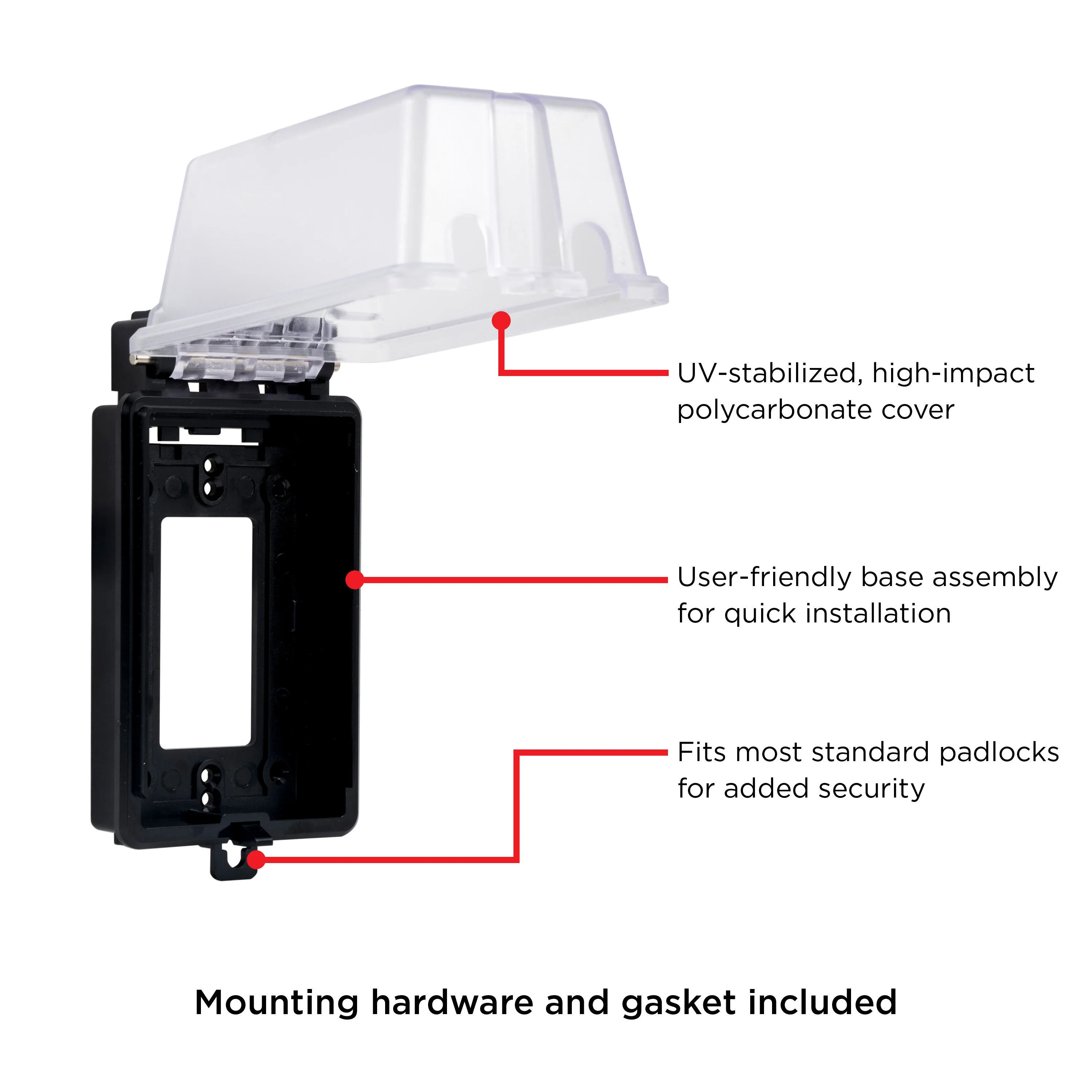 UltraPro Outdoor Electrical Outlet Cover, Single Gang - Image 4