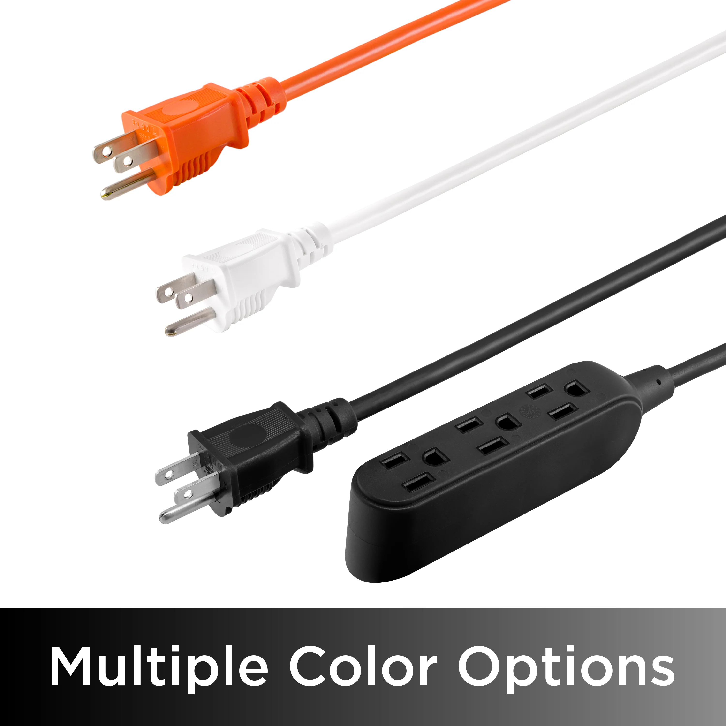 UltraPro 15ft. Outdoor Extension Cord, 3 Grounded Outlet, Black - Image 5