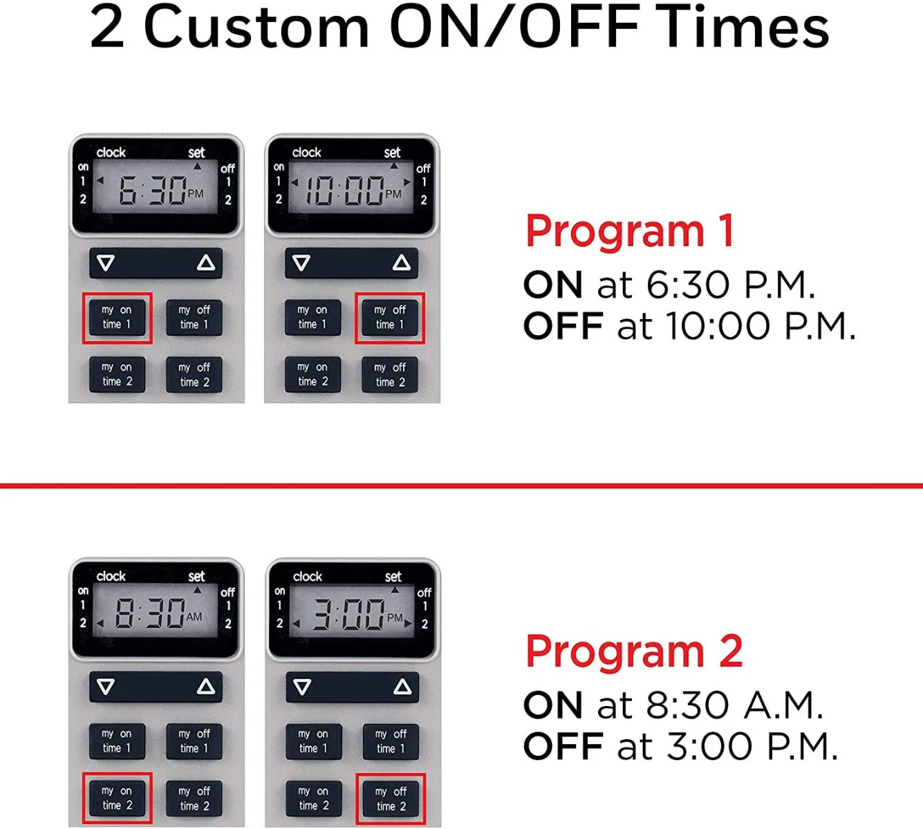 UltraPro Outdoor Plug-In 1-Outlet Digital Timer, Gray - Image 7
