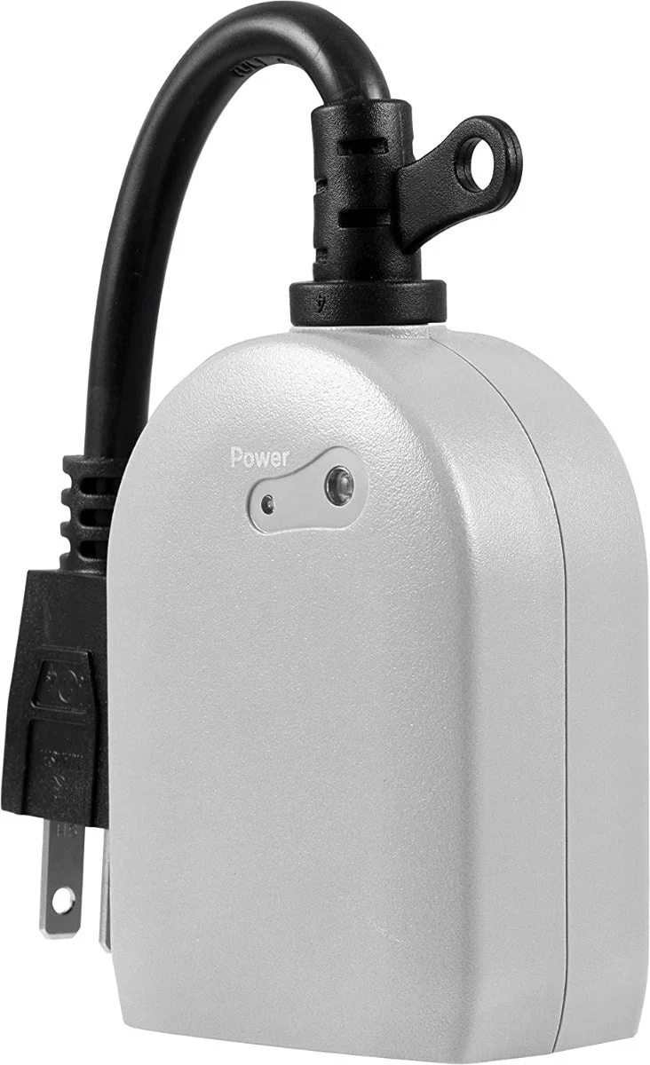 UltraPro Outdoor Plug-In 1-Outlet Light-Sensing Timer, Gray - Image 3