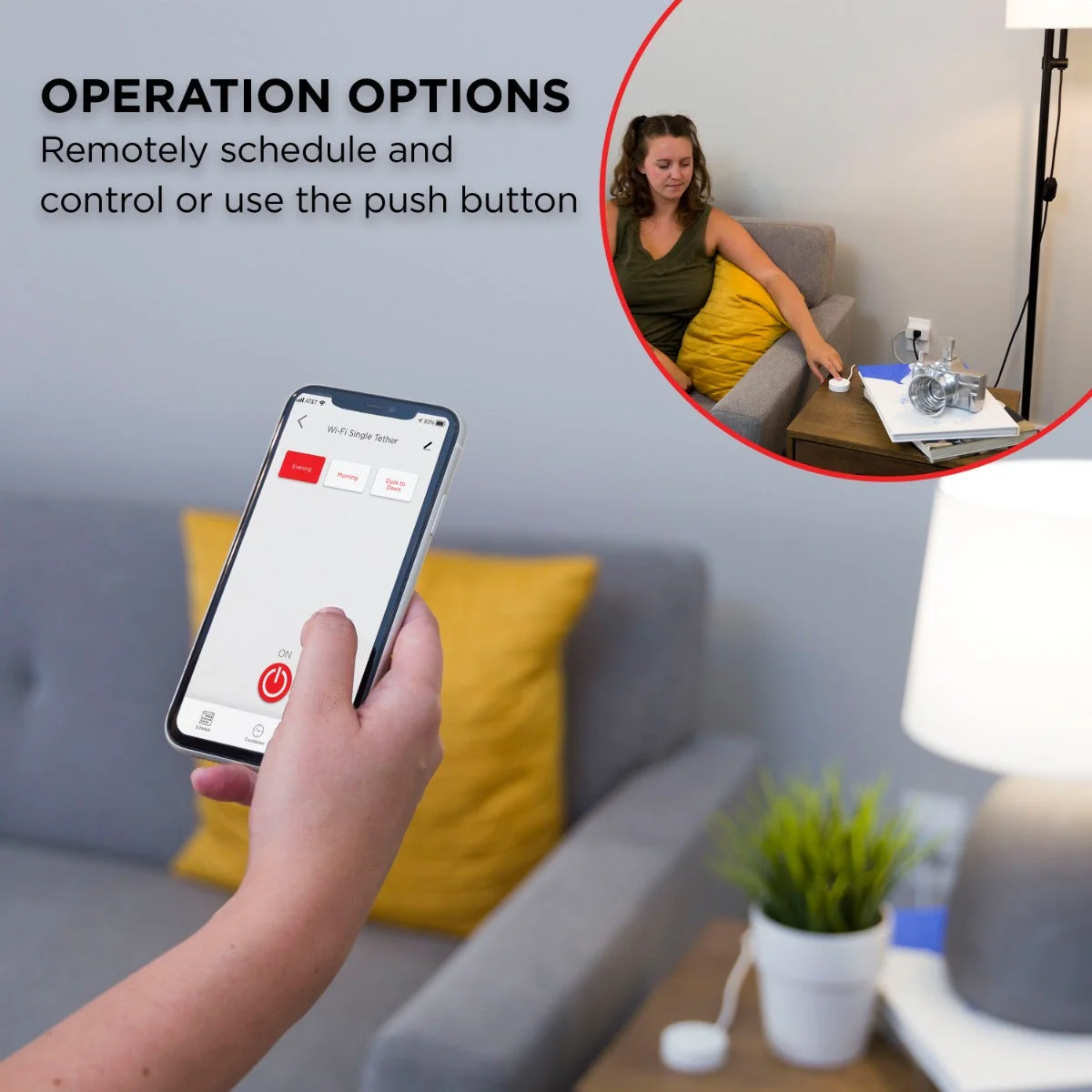 UltraPro Plug-In 1-Outlet WiFi Smart Plug with Push Button, White - Image 5