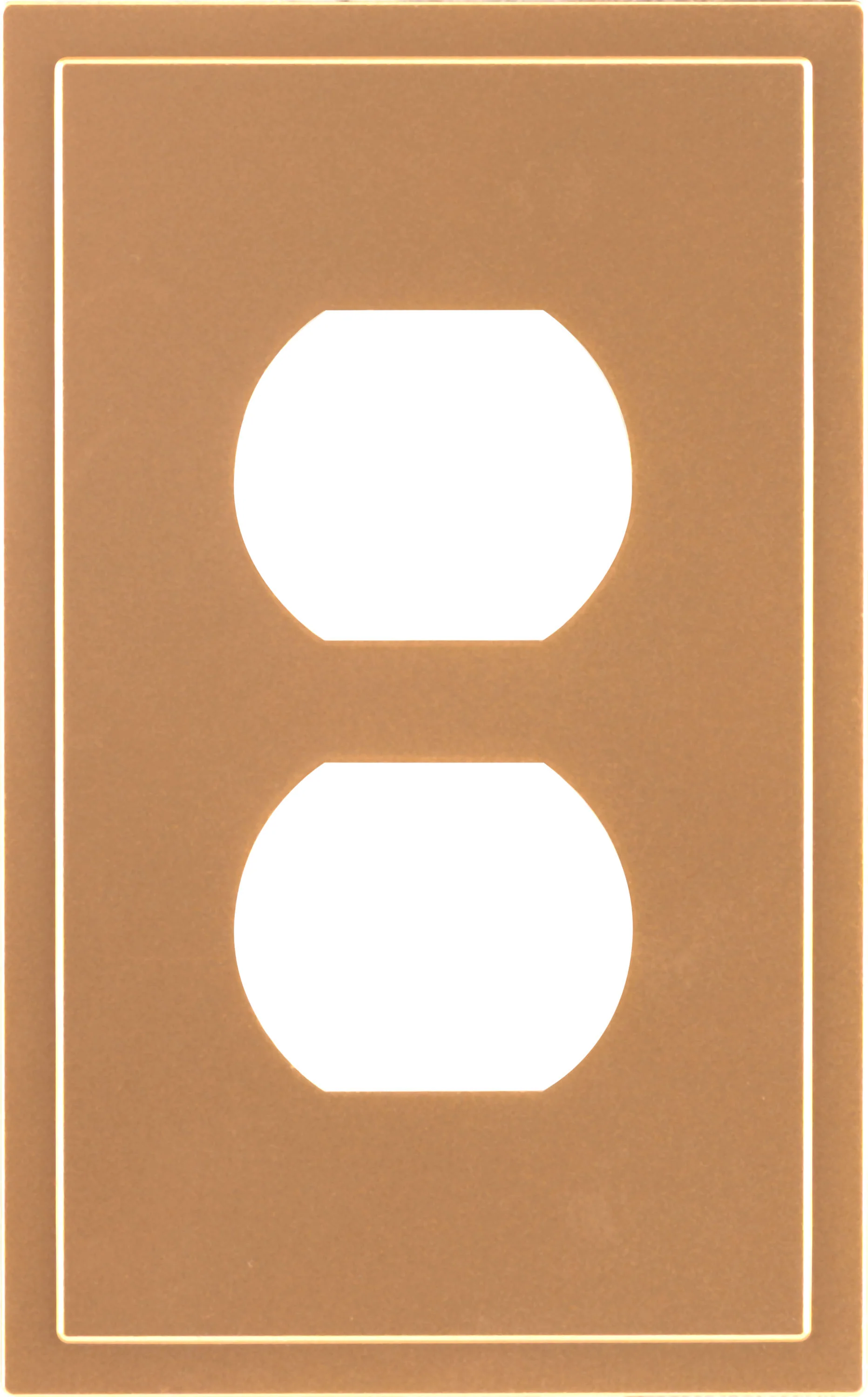 UltraPro Screwless Duplex Receptacle Wallplate, Brushed Bronze