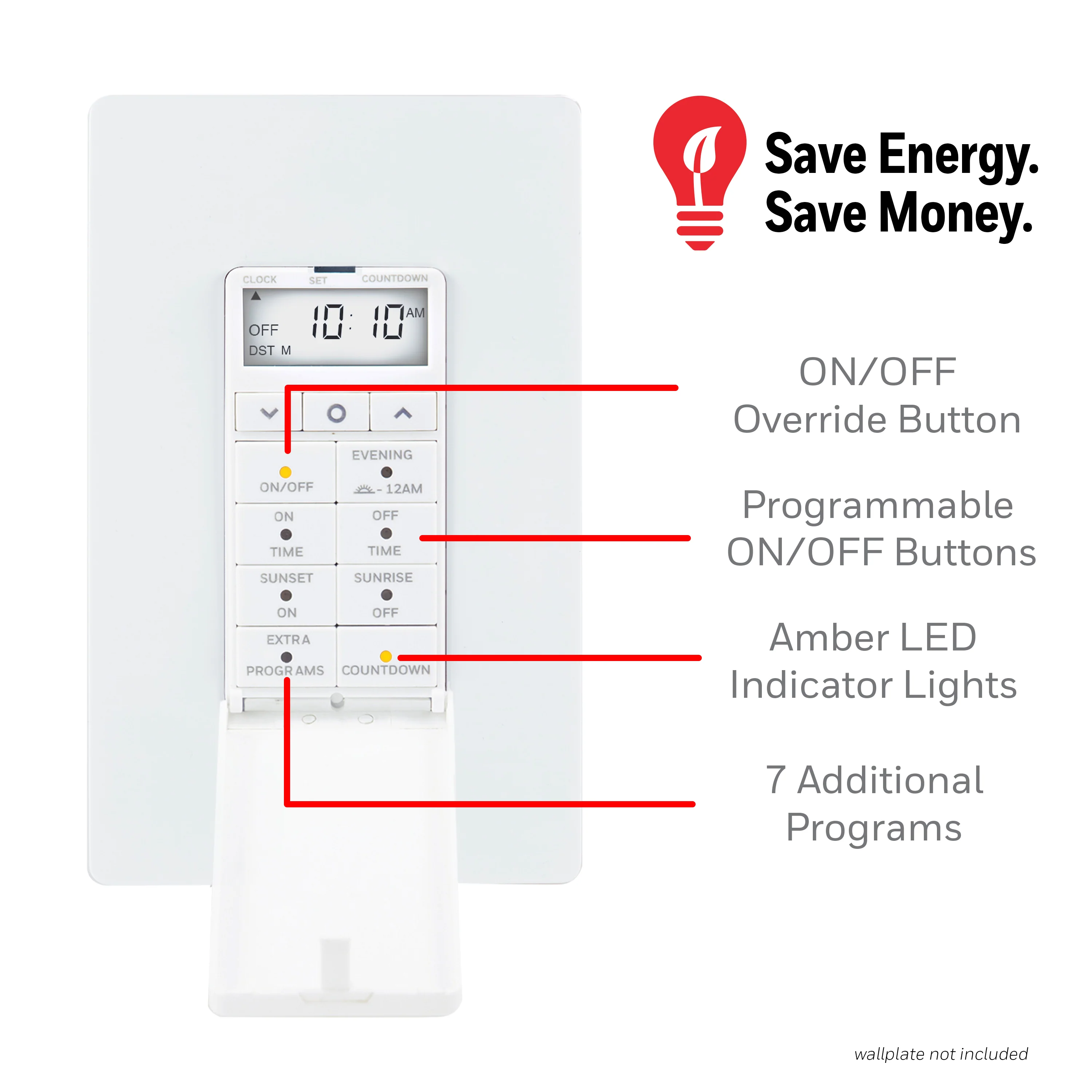 UltraPro Daysmart 7-Day In-Wall Digital Timer - Image 4